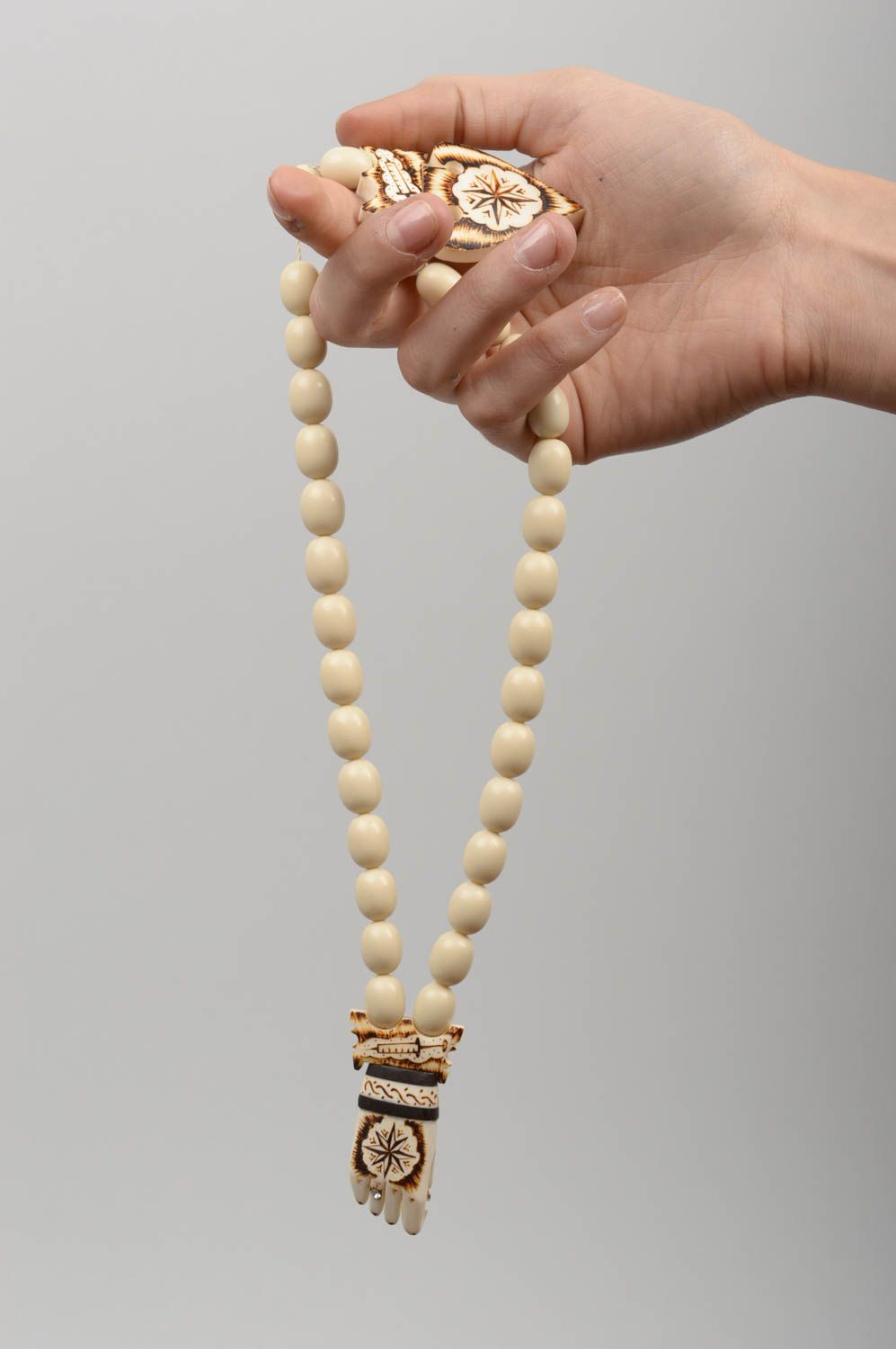 Handmade rosary designer rosary bone rosary gift for men handmade accessory photo 5