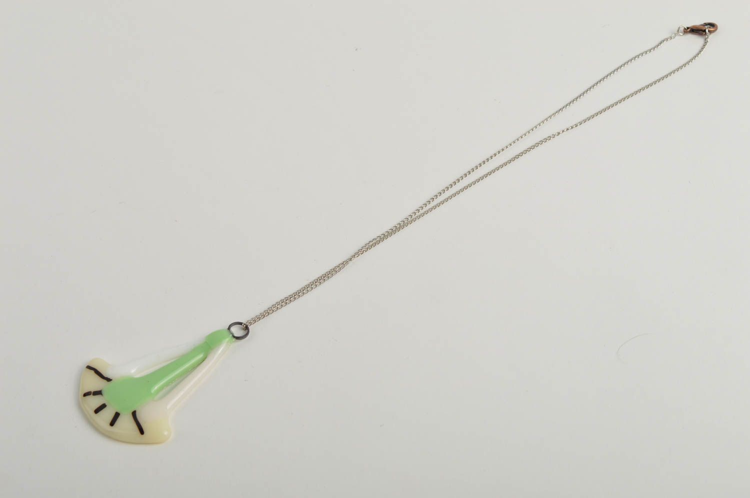 Handgefertigt Halskette mit Anhänger Glasfusing Schmuck Ketten Anhänger foto 3