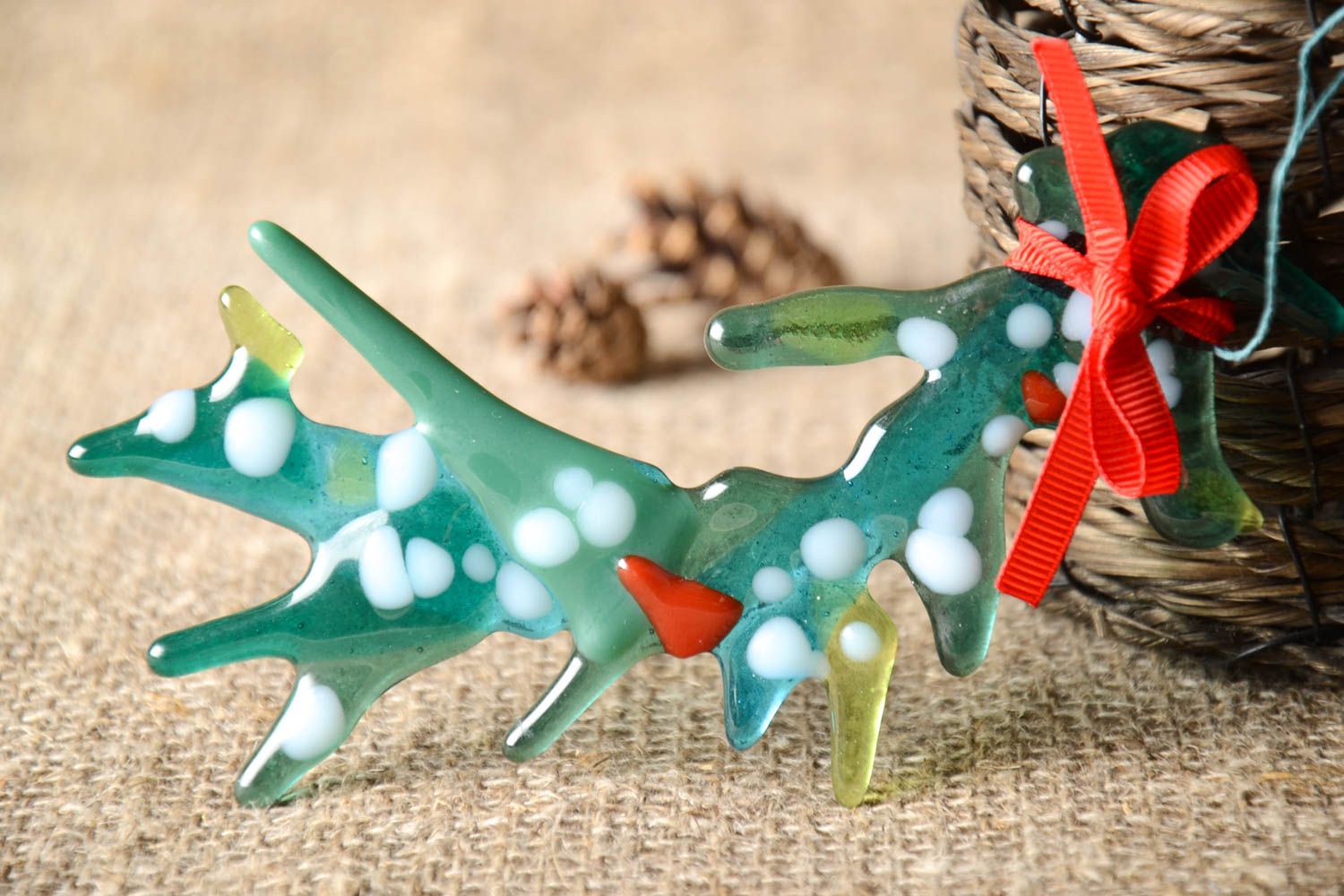 Handmade Christmas toy unusual toy for Christmas tree decorative pendant photo 1
