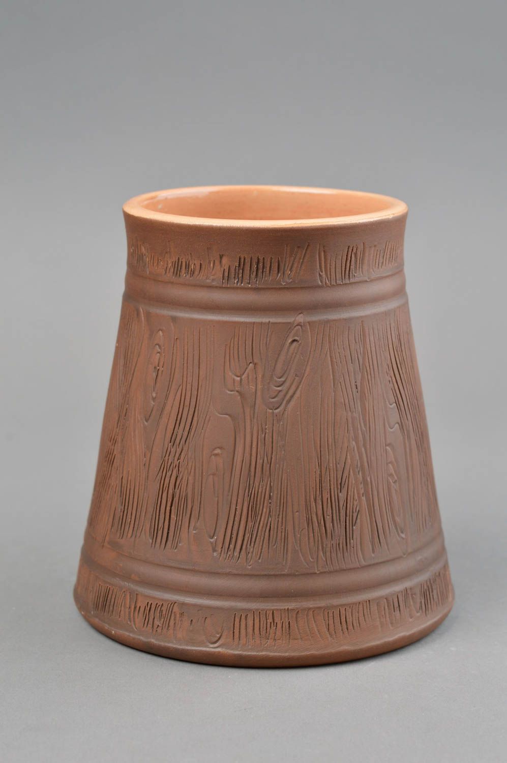 16 oz ceramic large clay drinking mug 1,26 lb photo 2