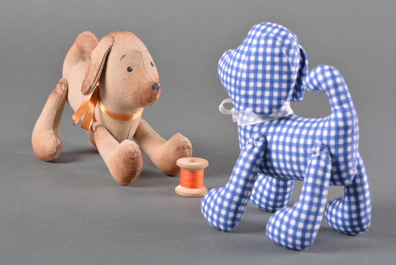 Игрушка песик ручной работы детская игрушка расписанная акрилом мягкая игрушка фото 4