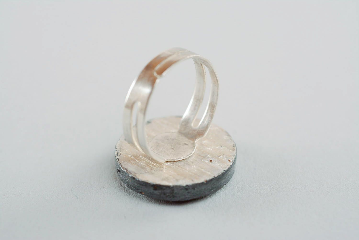 Handgemachter Ring Silberflocken foto 5