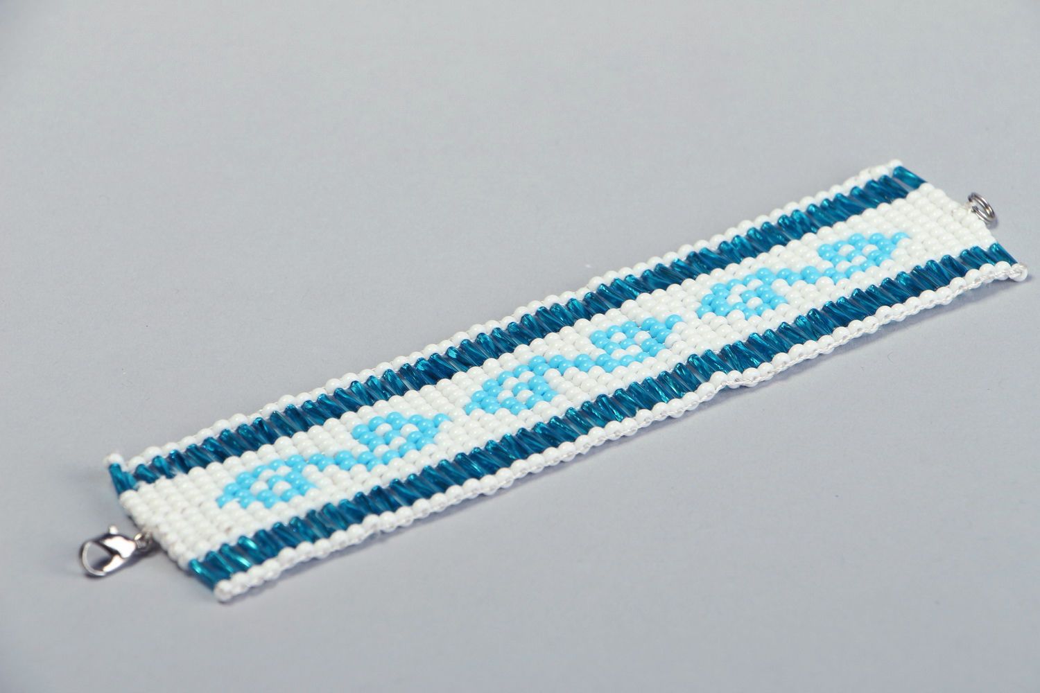 Glasperlen Armband Wasserelement foto 3