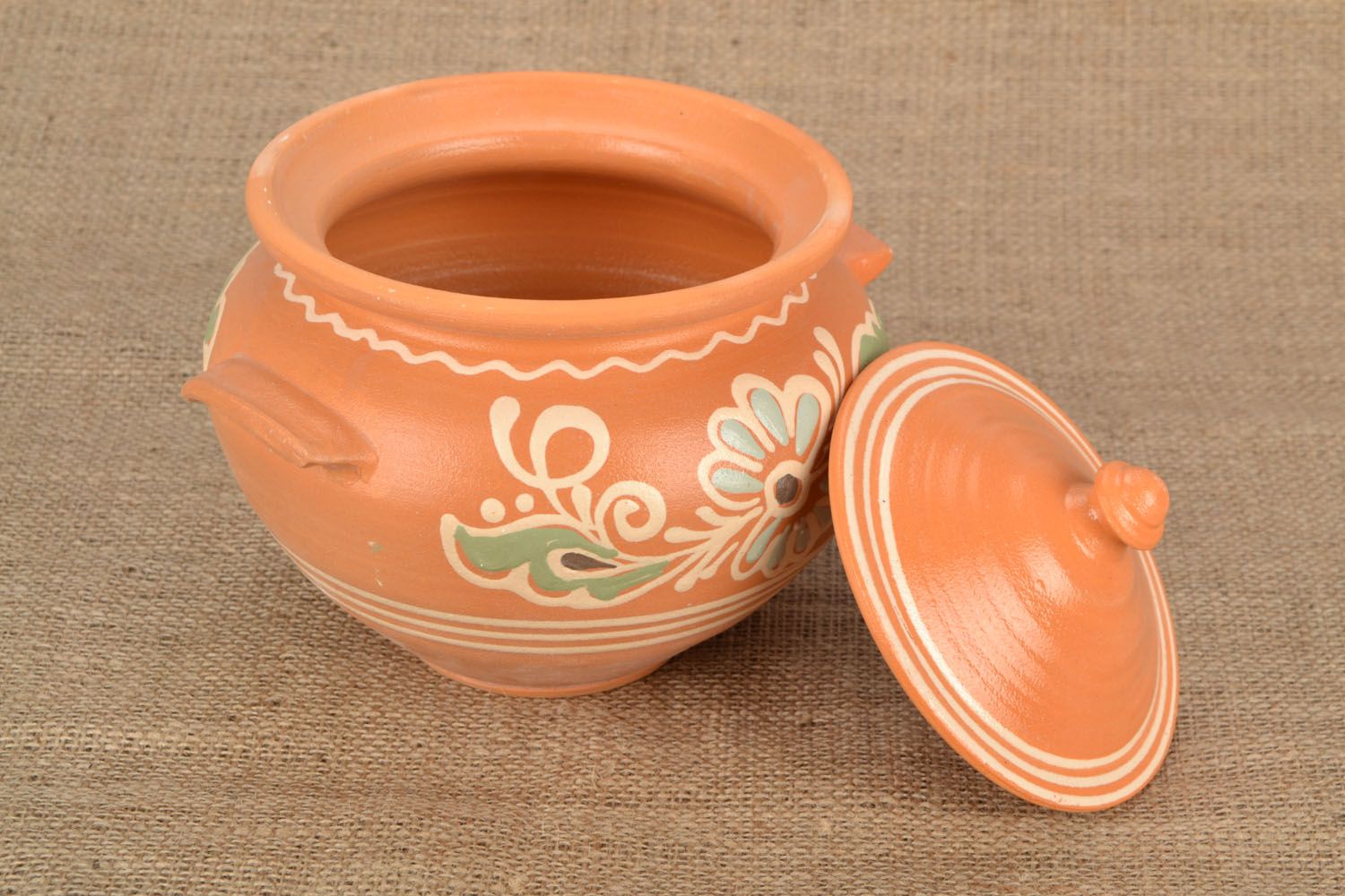 Tigela para sopa de cerâmica com tampa  foto 1