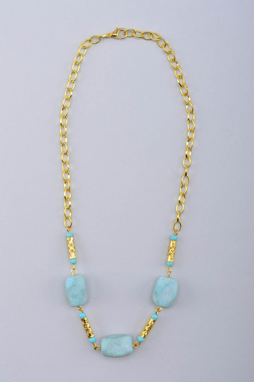 Stylish handmade gemstone bead necklace beaded necklace beautiful jewellery photo 2
