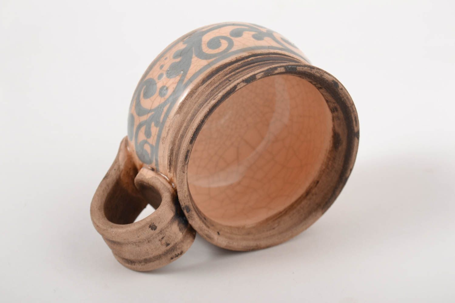 Taza de cerámica hecha a mano para café utensilio de cocina regalo original   foto 5