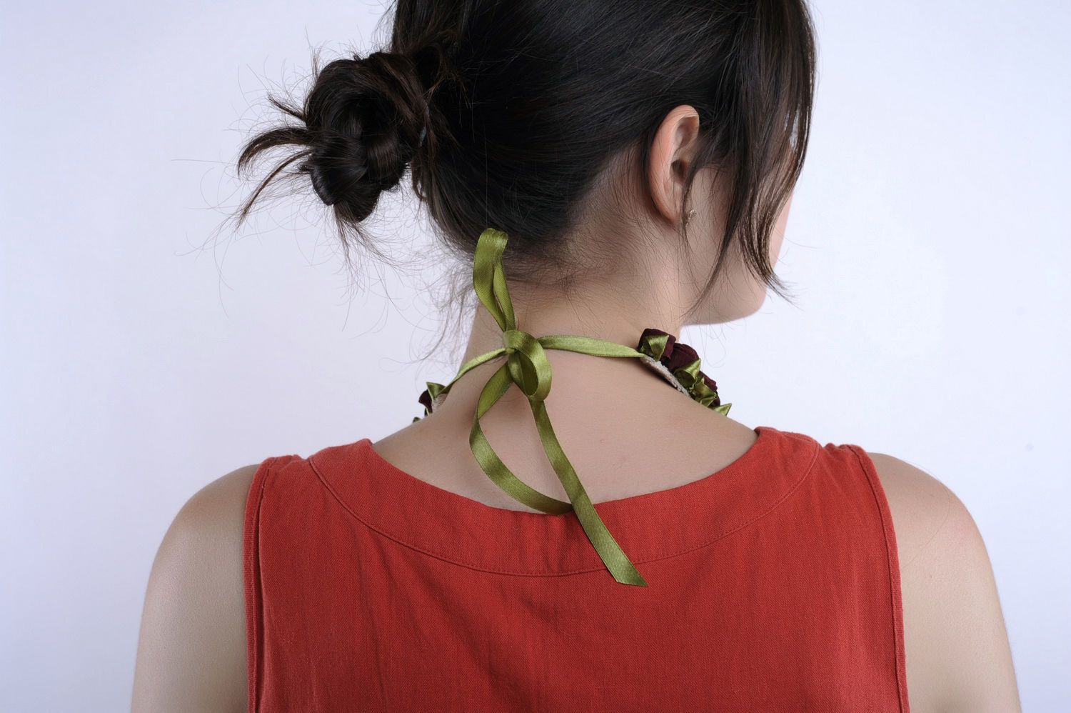Textile necklace for present photo 4