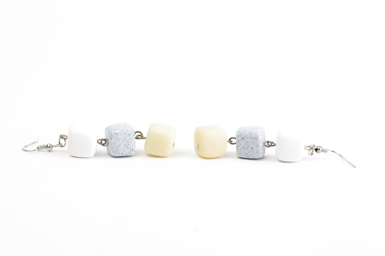 Handmade earrings unusual earrings clay jewelry designer accessory gift for her photo 2