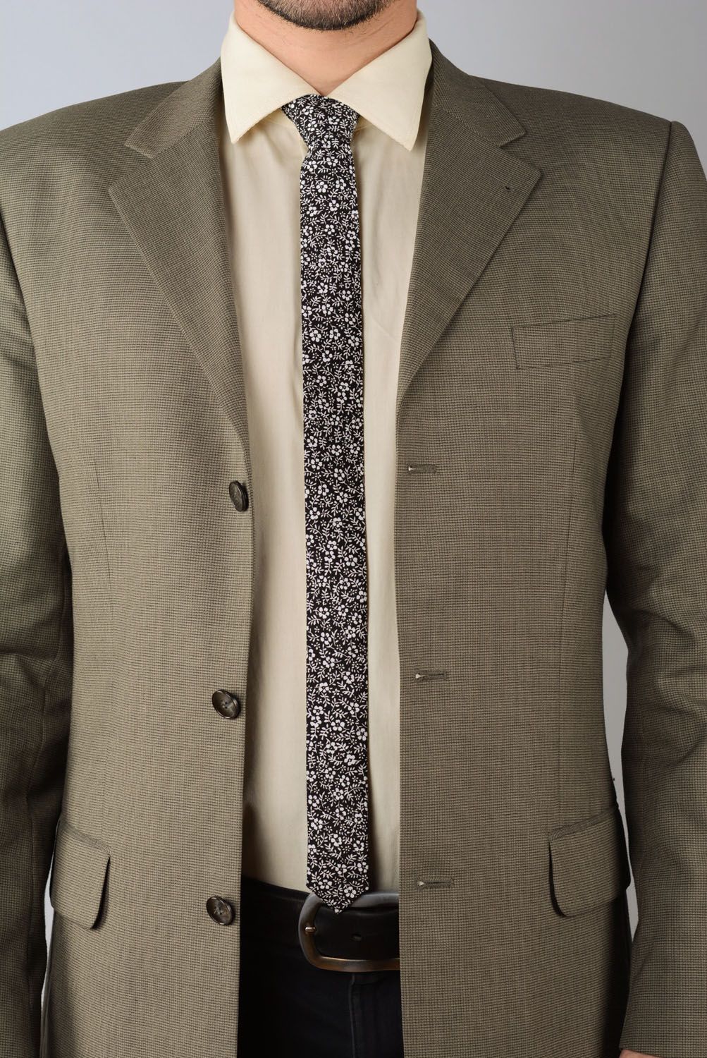 Cravate en coton faite main originale photo 1