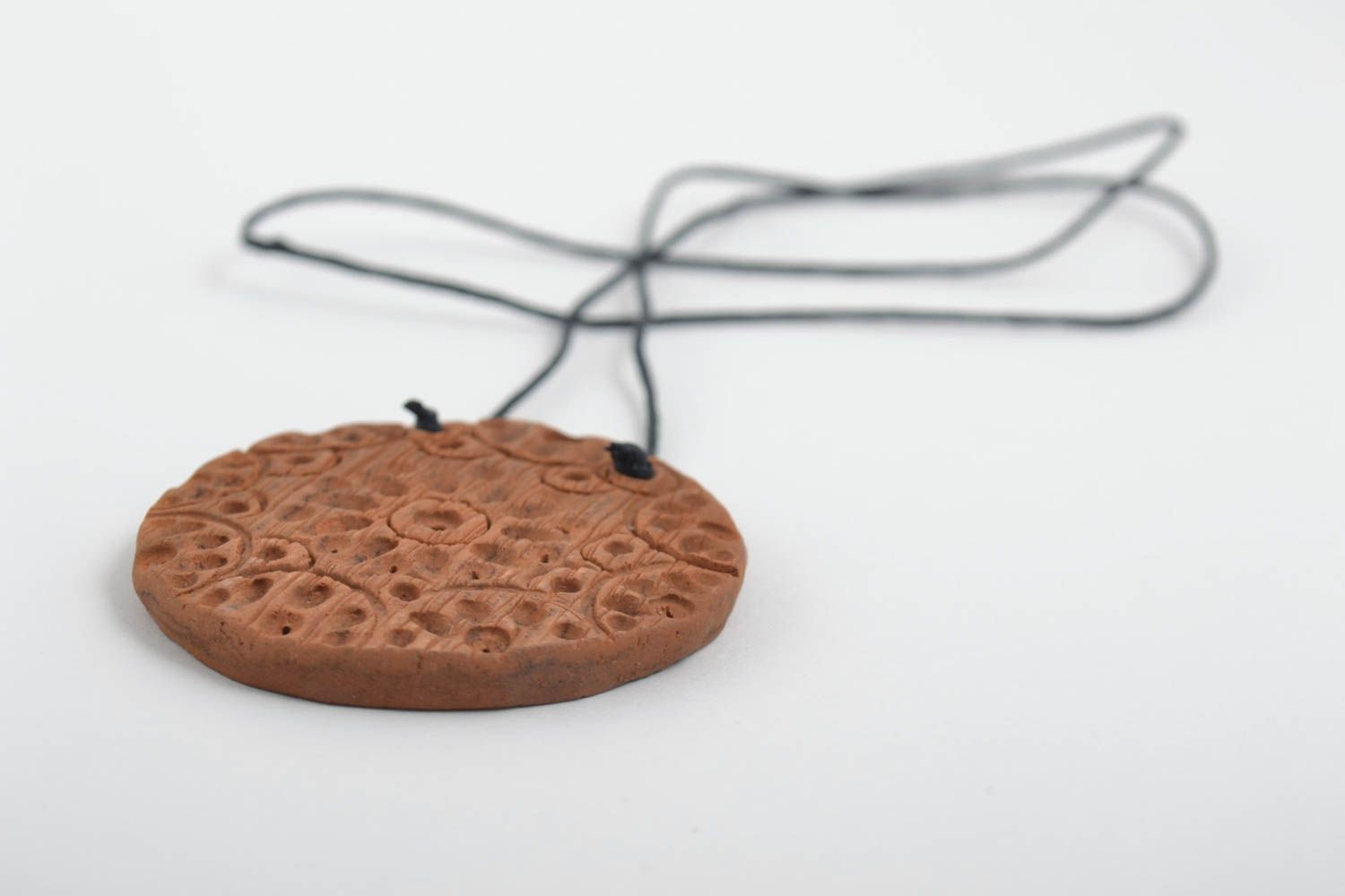 Unusual handmade clay pendant ceramic pendant jewelry trends gifts for her photo 4