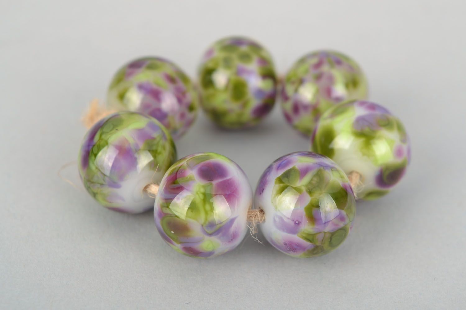 Glass beads for making necklace photo 3