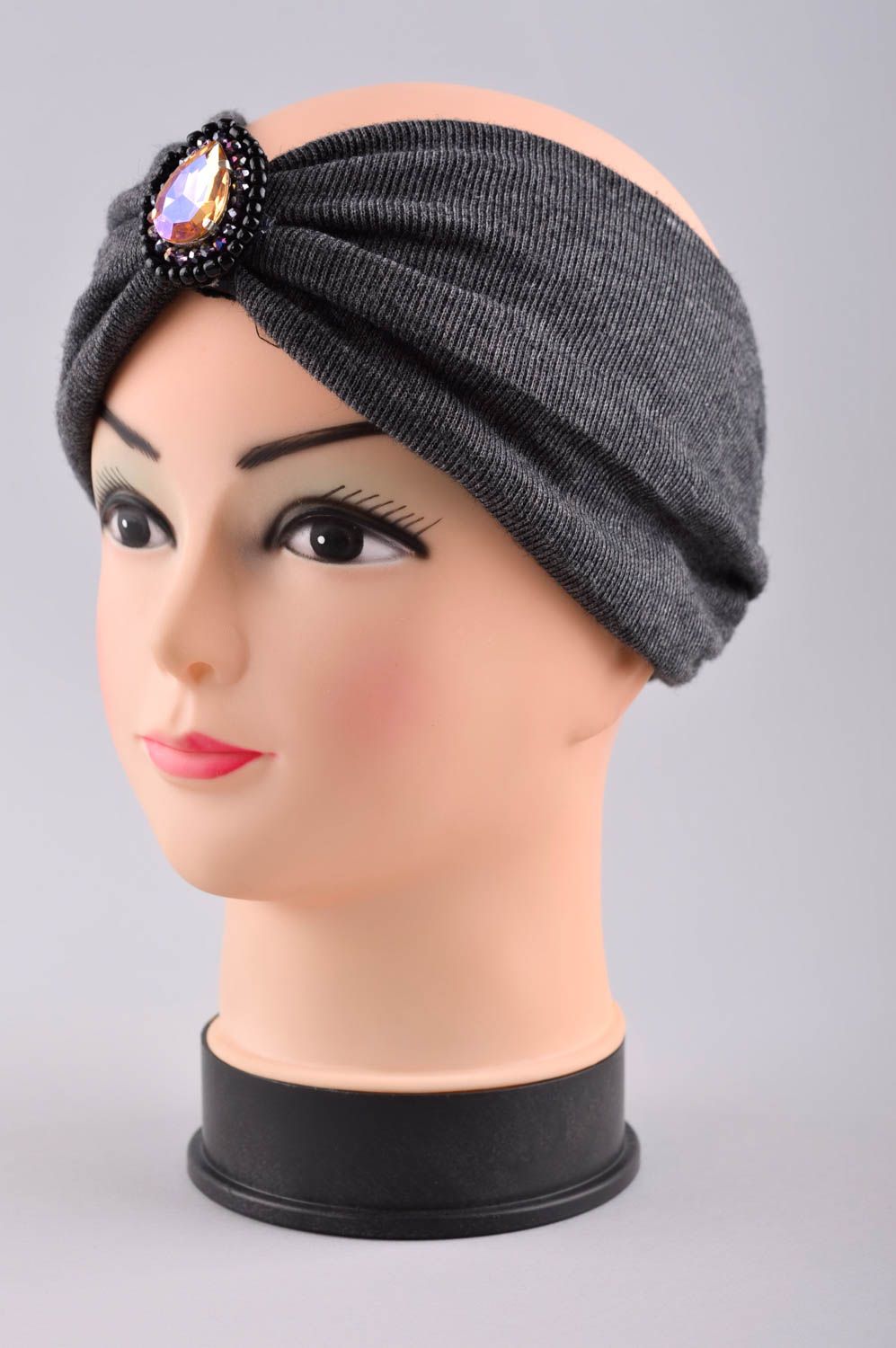 Beautiful handmade womens turban headband design designer hair accessories photo 2