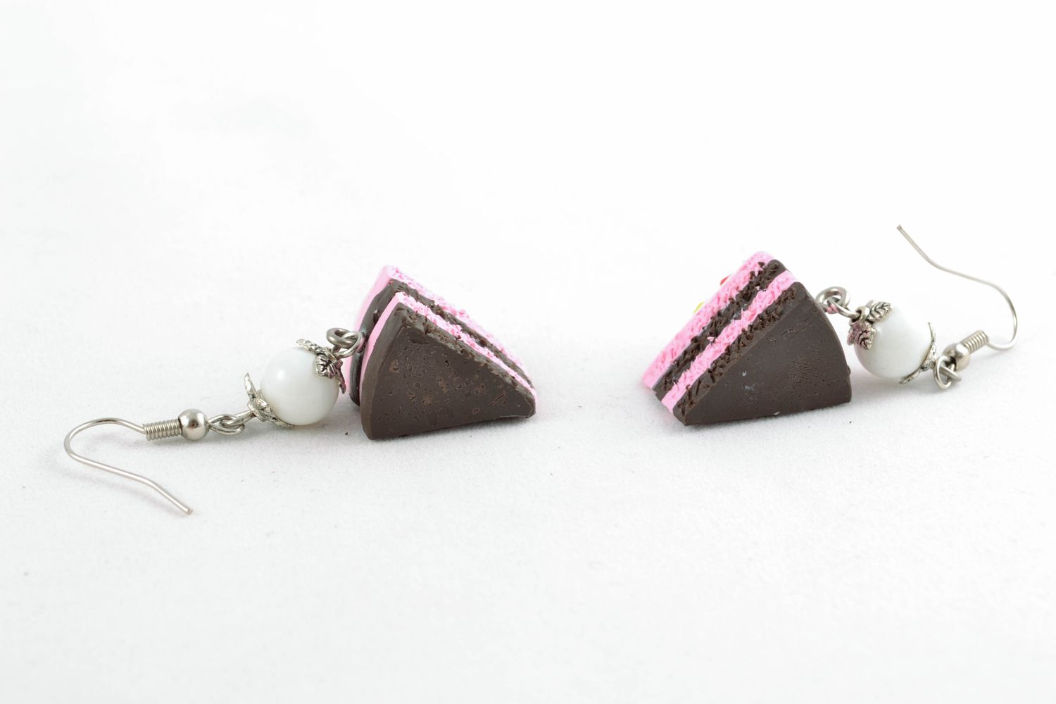 Polymer clay earrings Cakes photo 5