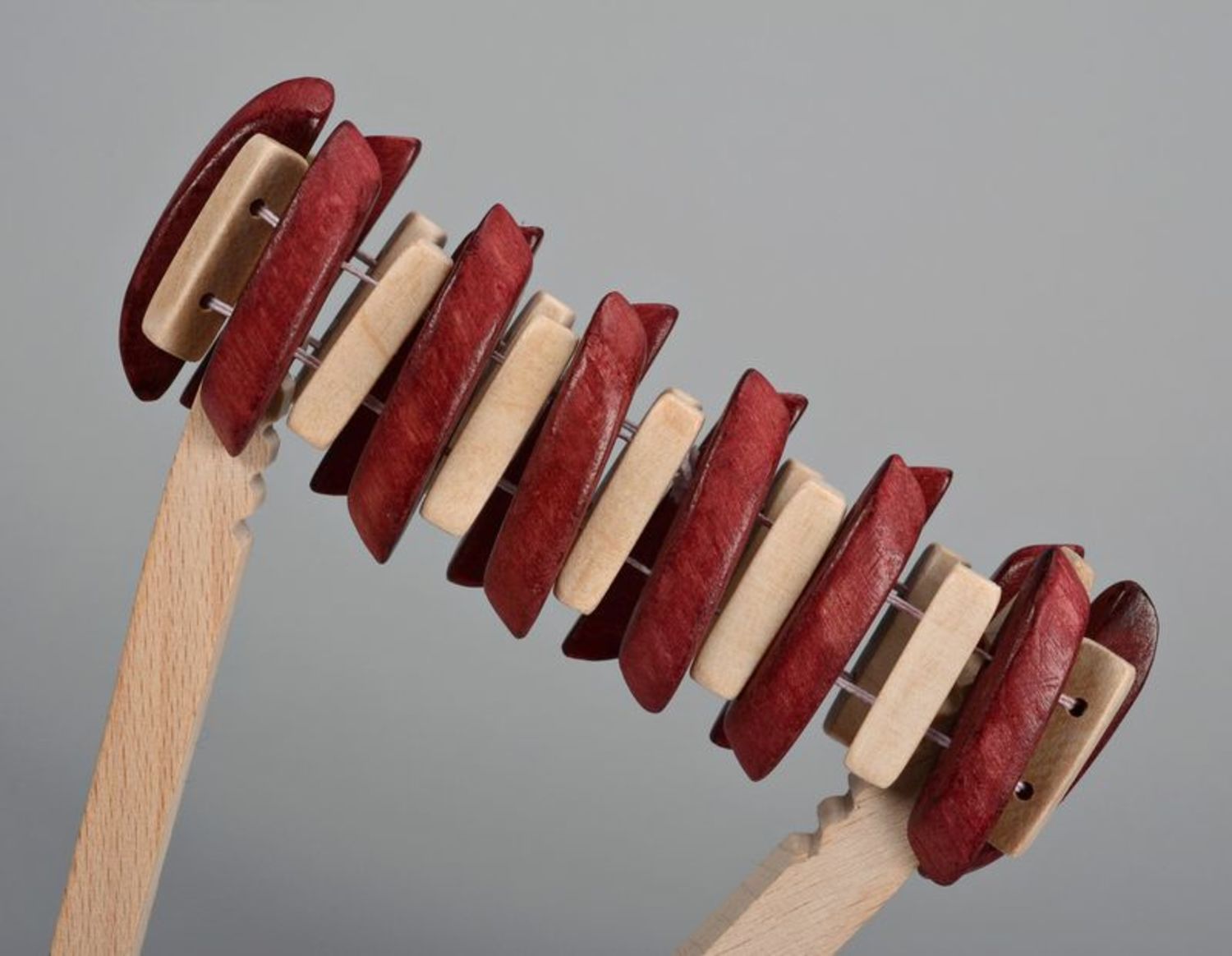 Bracciale di legno fatto a mano braccialetto marrone braccialetto da polso

 foto 3
