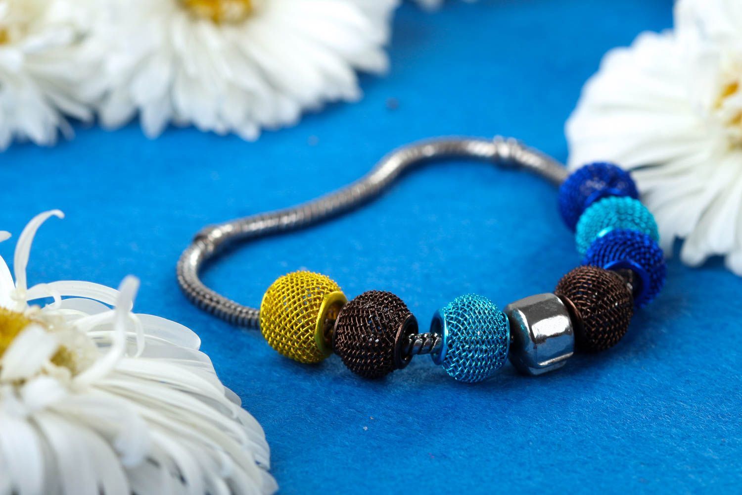 Woven bracelet handmade beaded bracelet with designer evening jewelry for girls photo 1