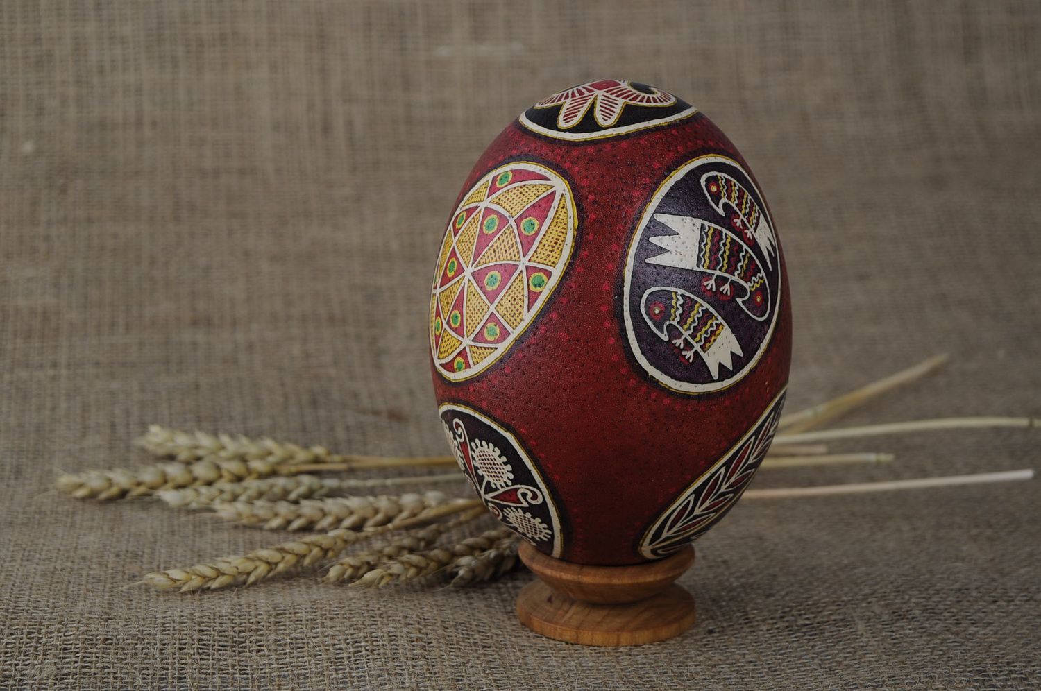 Painted ostrich egg Dnieper Easter eggs photo 1