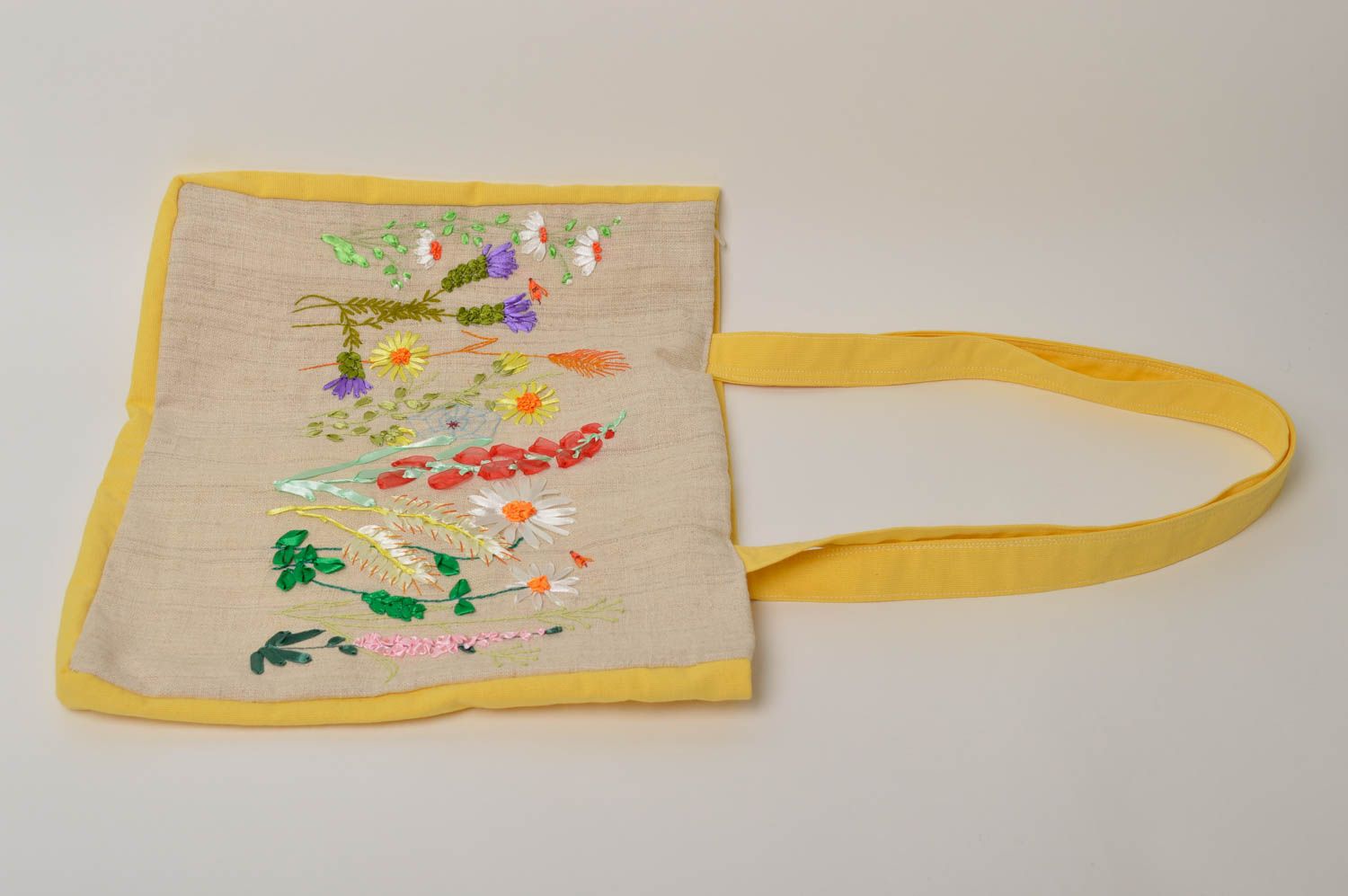 Handmade beautiful textile bag designer shoulder bag unusual cute accessory photo 3