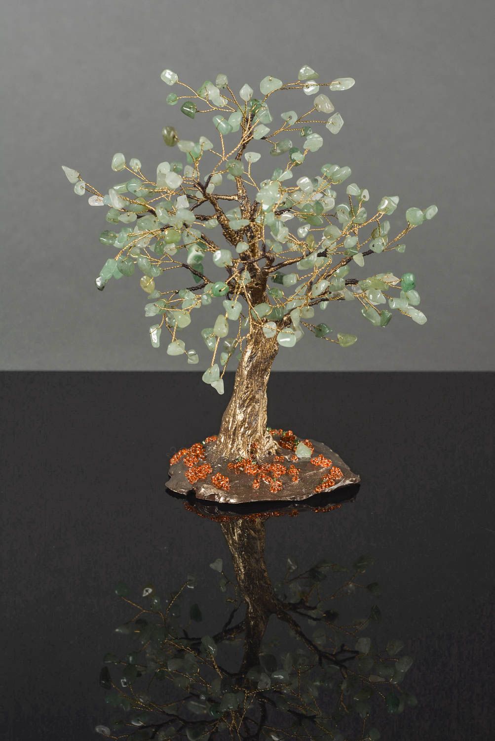 Handgefertigt Künstlicher Baum Tischdeko Idee Kunststoff Pflanze originell foto 1