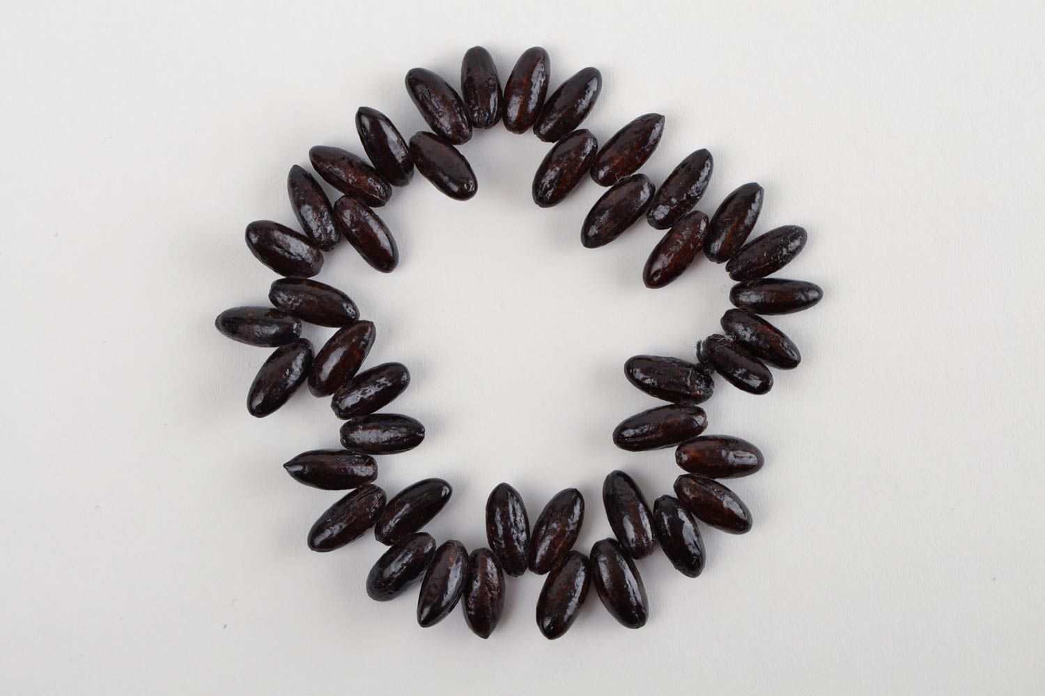 Pulsera de semillas hecha a mano ecológica accesorio para mujer regalo original foto 3