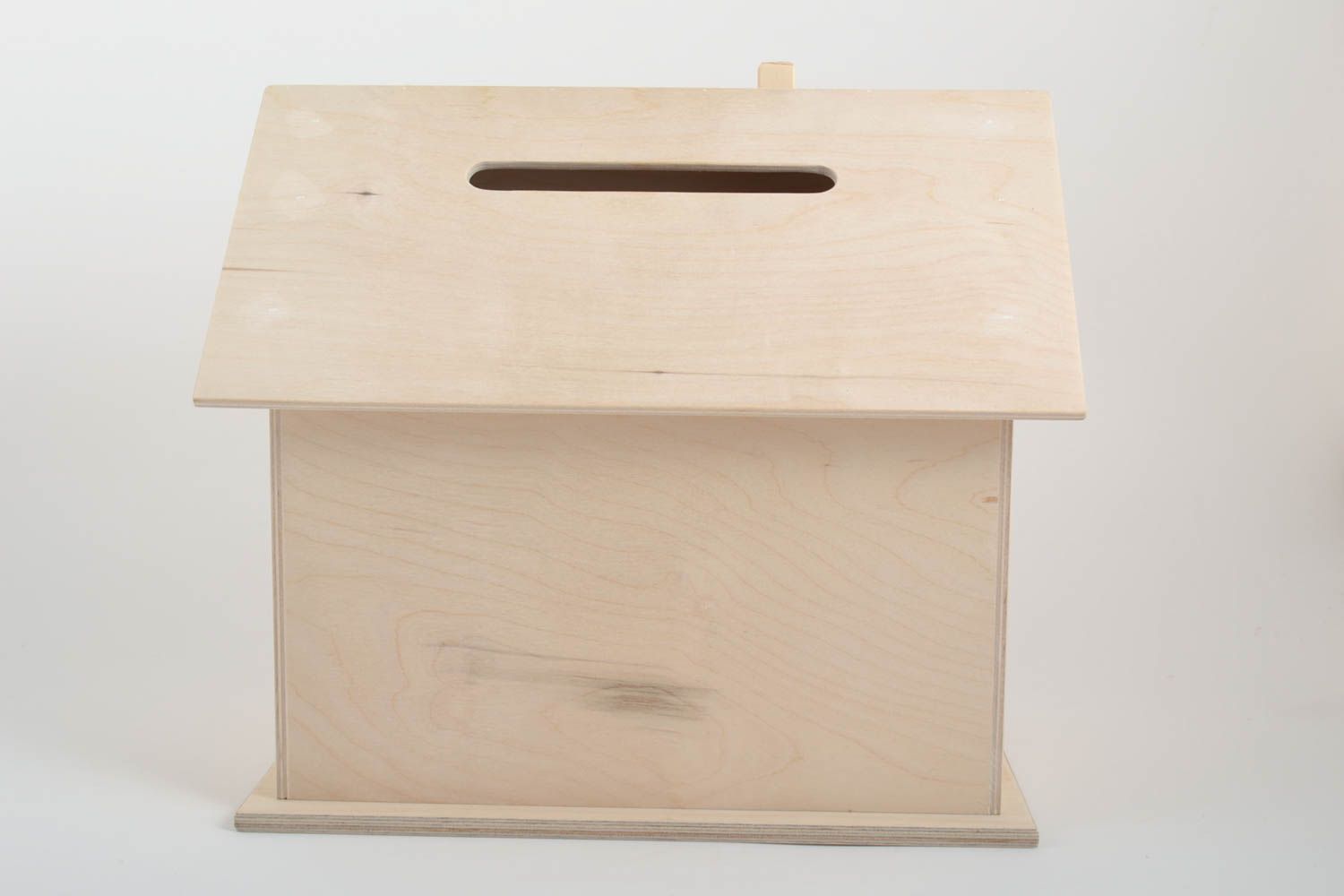 Unusual handmade wooden box plywood blank letter box blanks for creativity photo 3