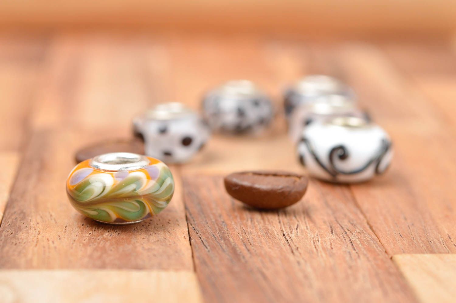 Beautiful handmade glass bead stylish jewelry findings handmade accessories photo 1