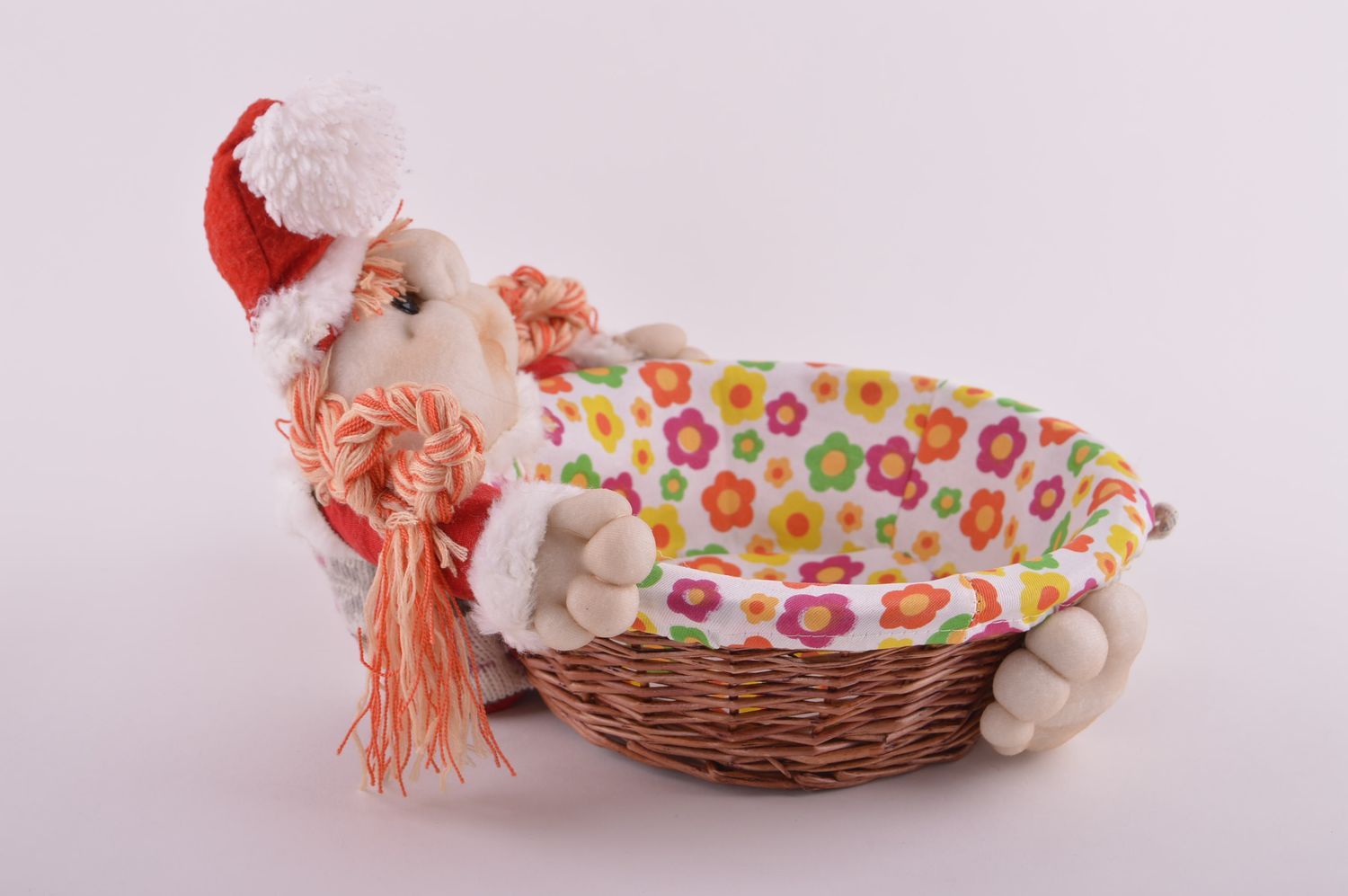 Handmade soft toy unusual toy table basket toy for kids interesting gift  photo 3