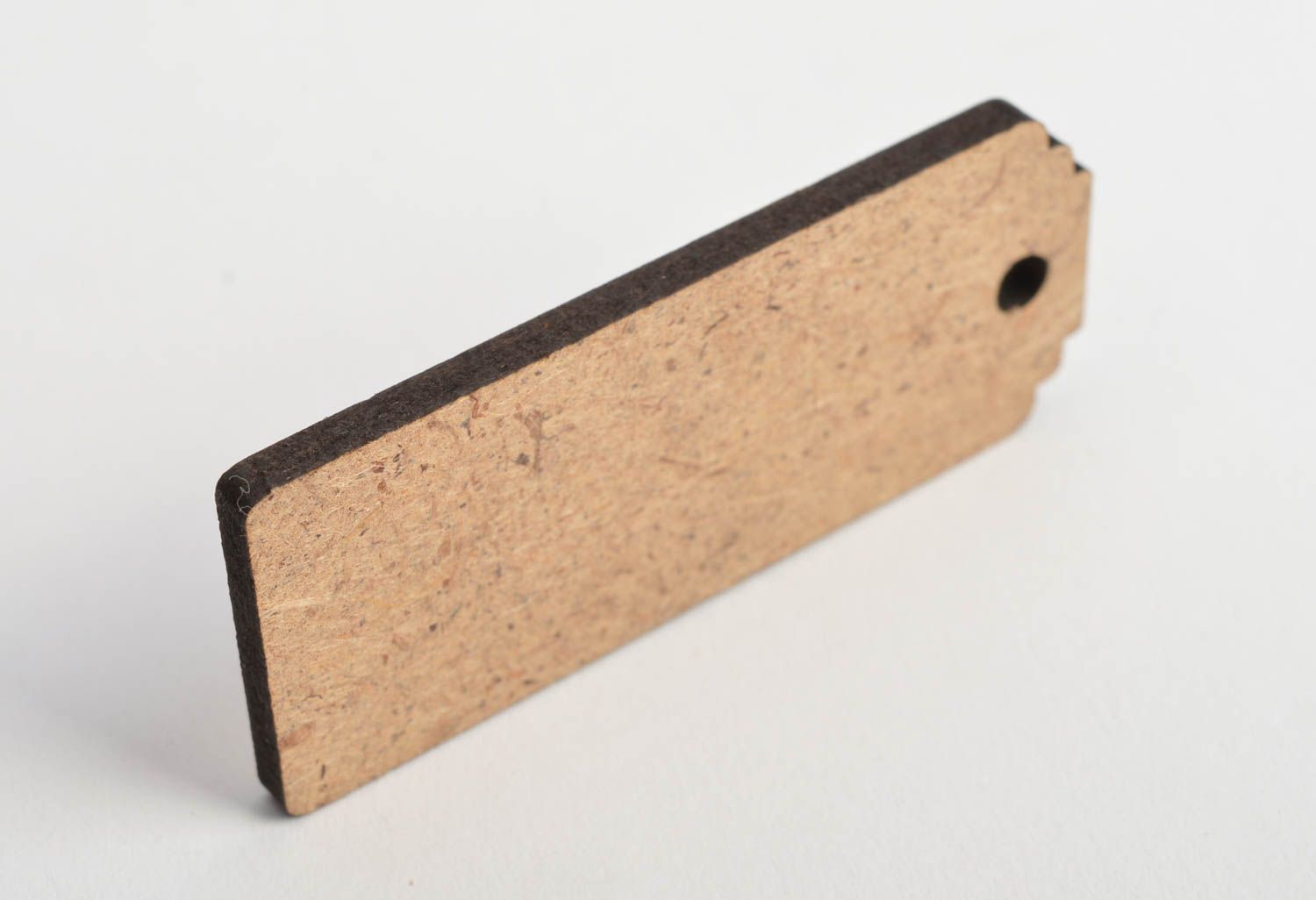 Handmade craft blank for creative work plywood badge small rectangular Elisa's photo 4