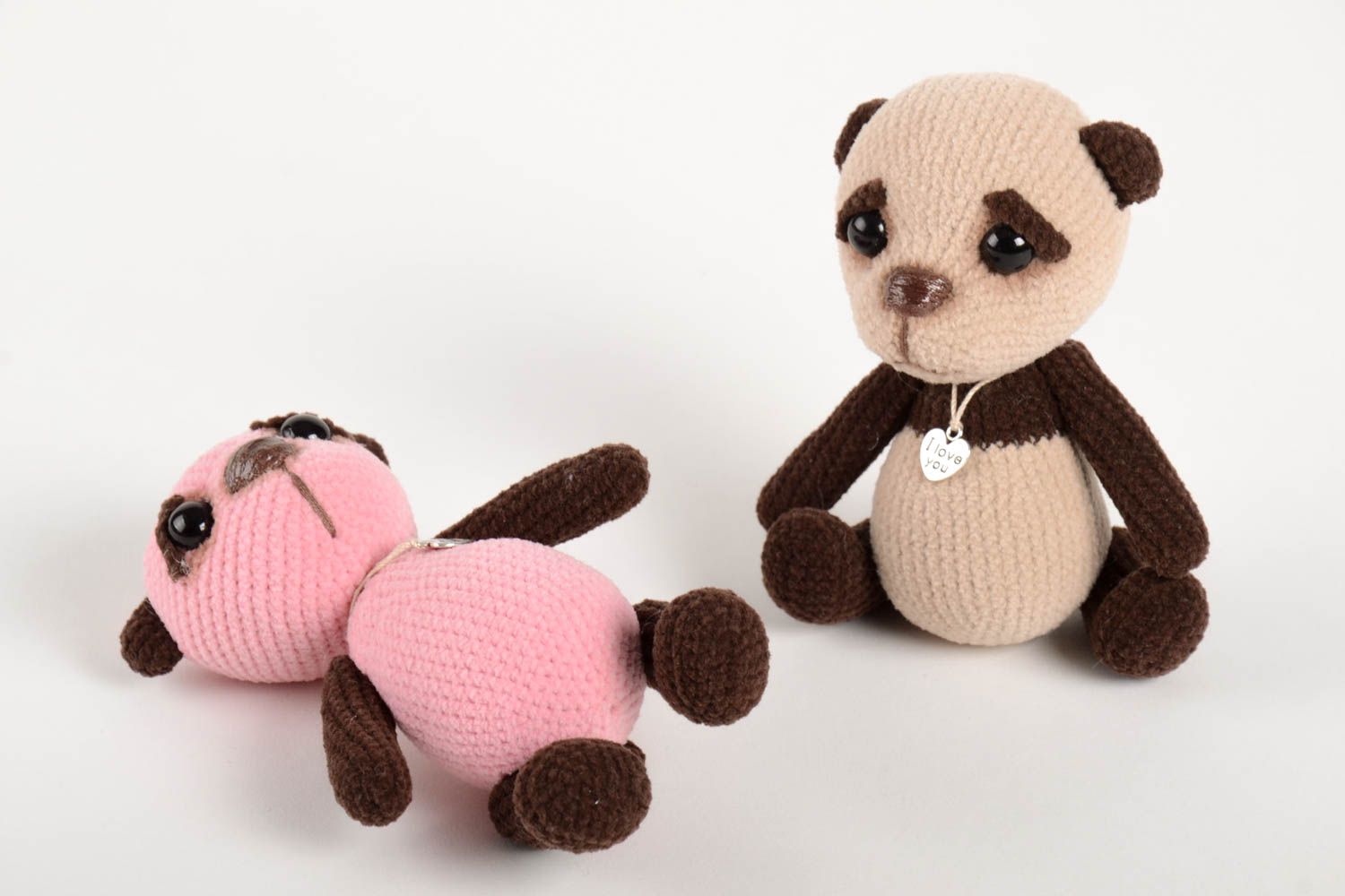 Handmade crocheted toys bear toys designer stuffed toys nursery decor ideas photo 3