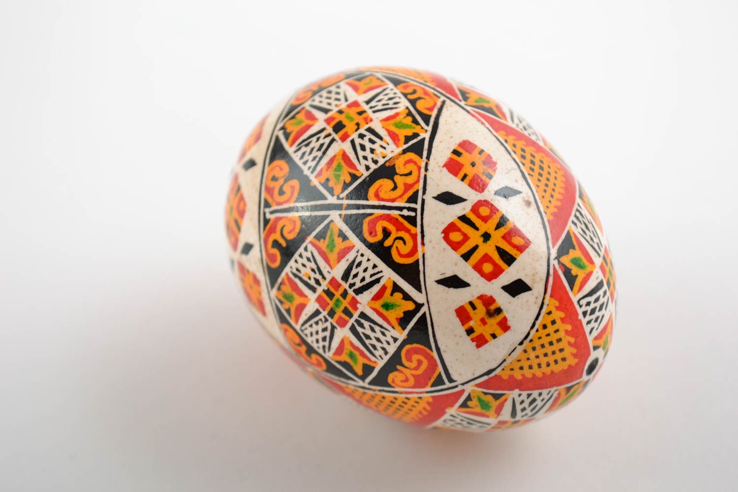 Пасхальное яйцо расписанное акриловыми красками ручной работы авторское красивое фото 3