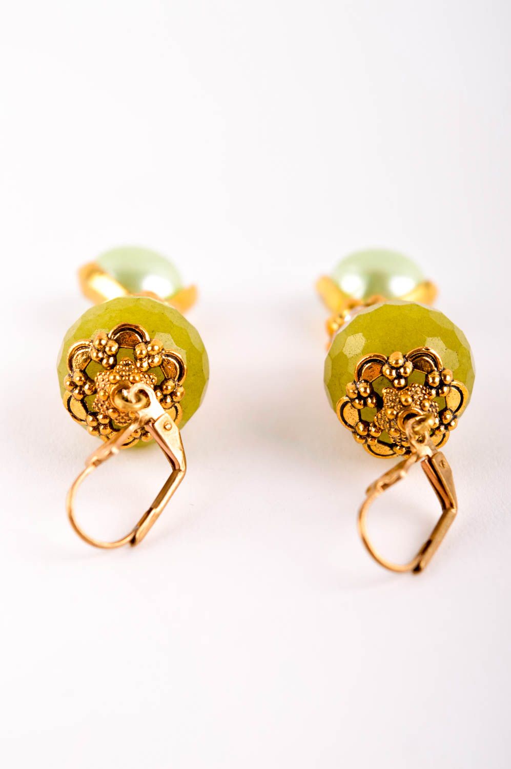 Handmade earrings designer earrings with charms stone earrings for women photo 4