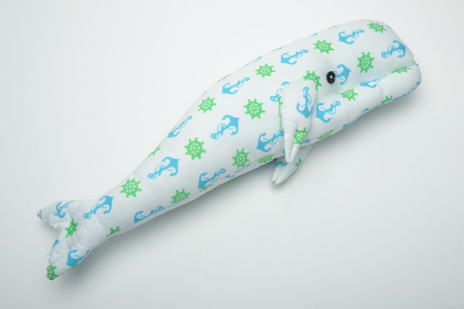 Soft fabric toy whale photo 3