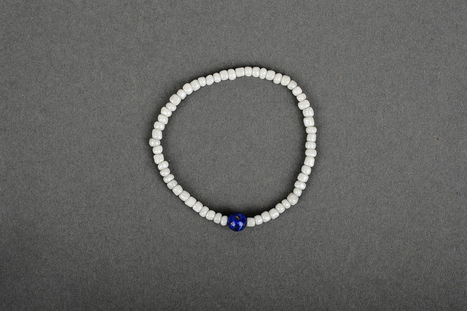 Bracelet perles rocaille Bijou fait main original Accessoire pour femme tendance photo 1