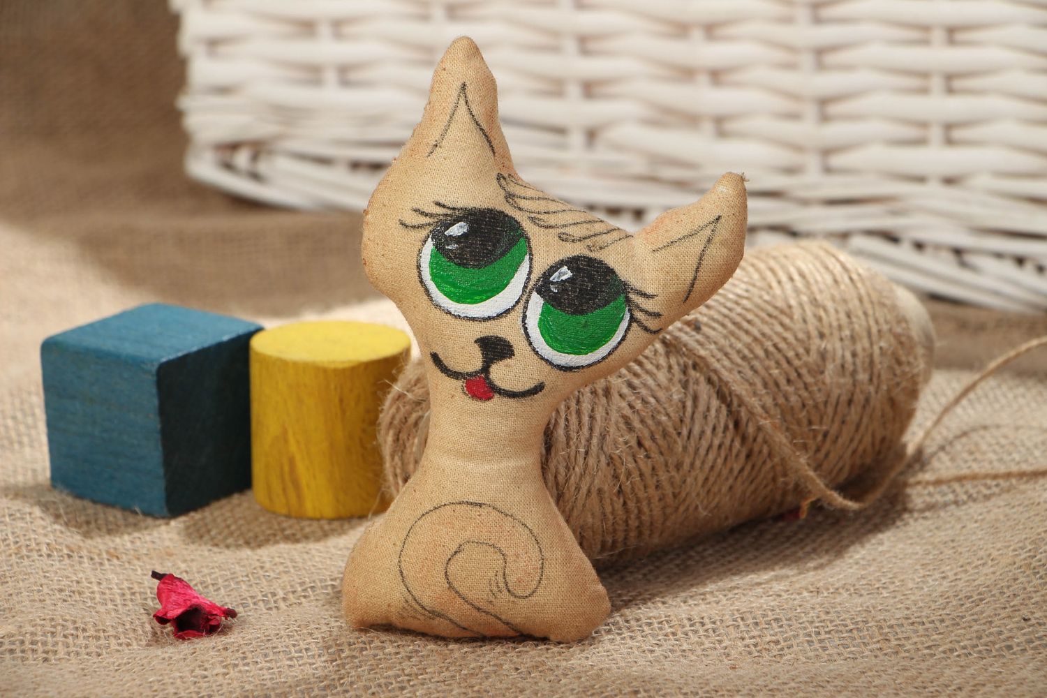 Handmade toy cat photo 4