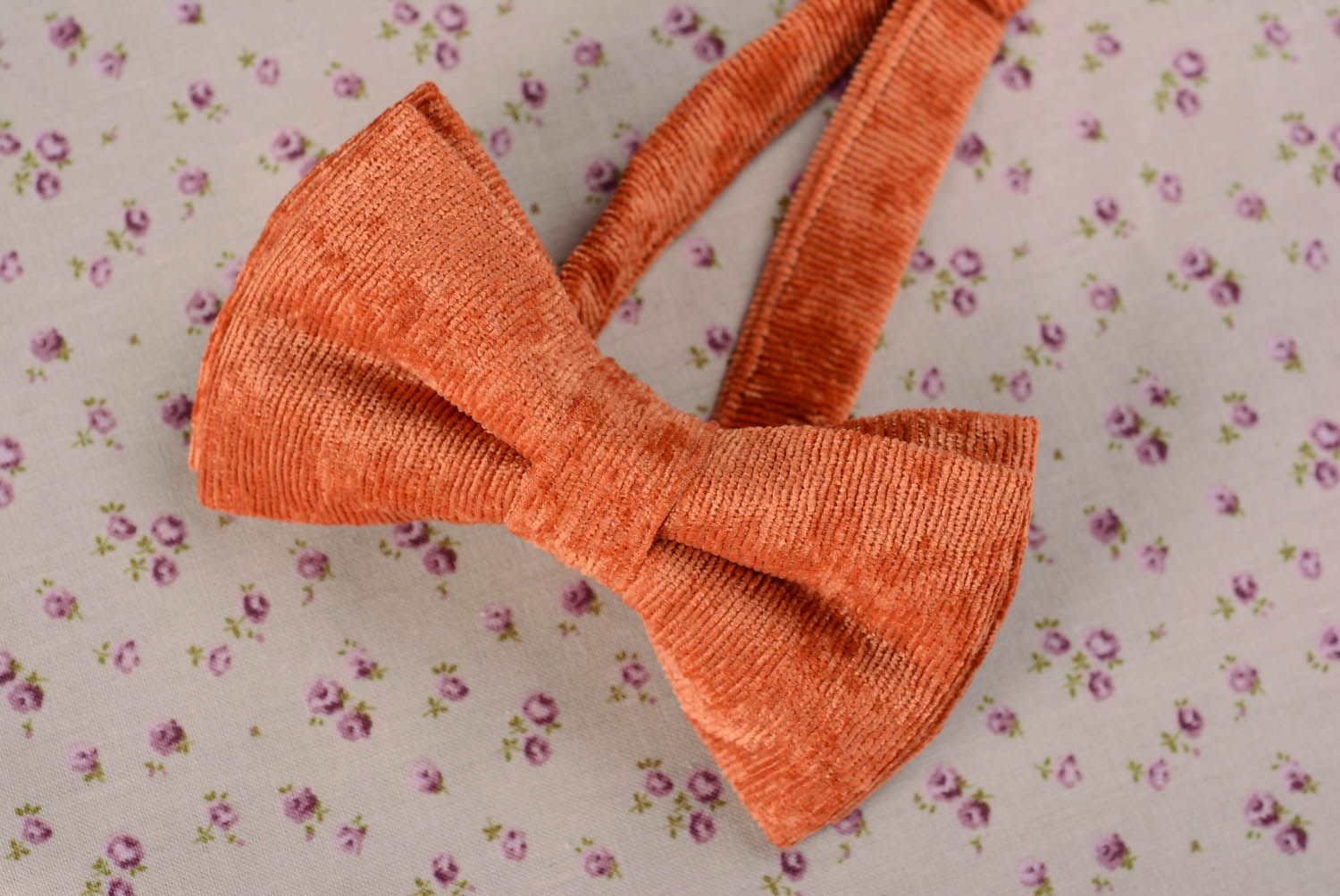 Velvet bow tie photo 3