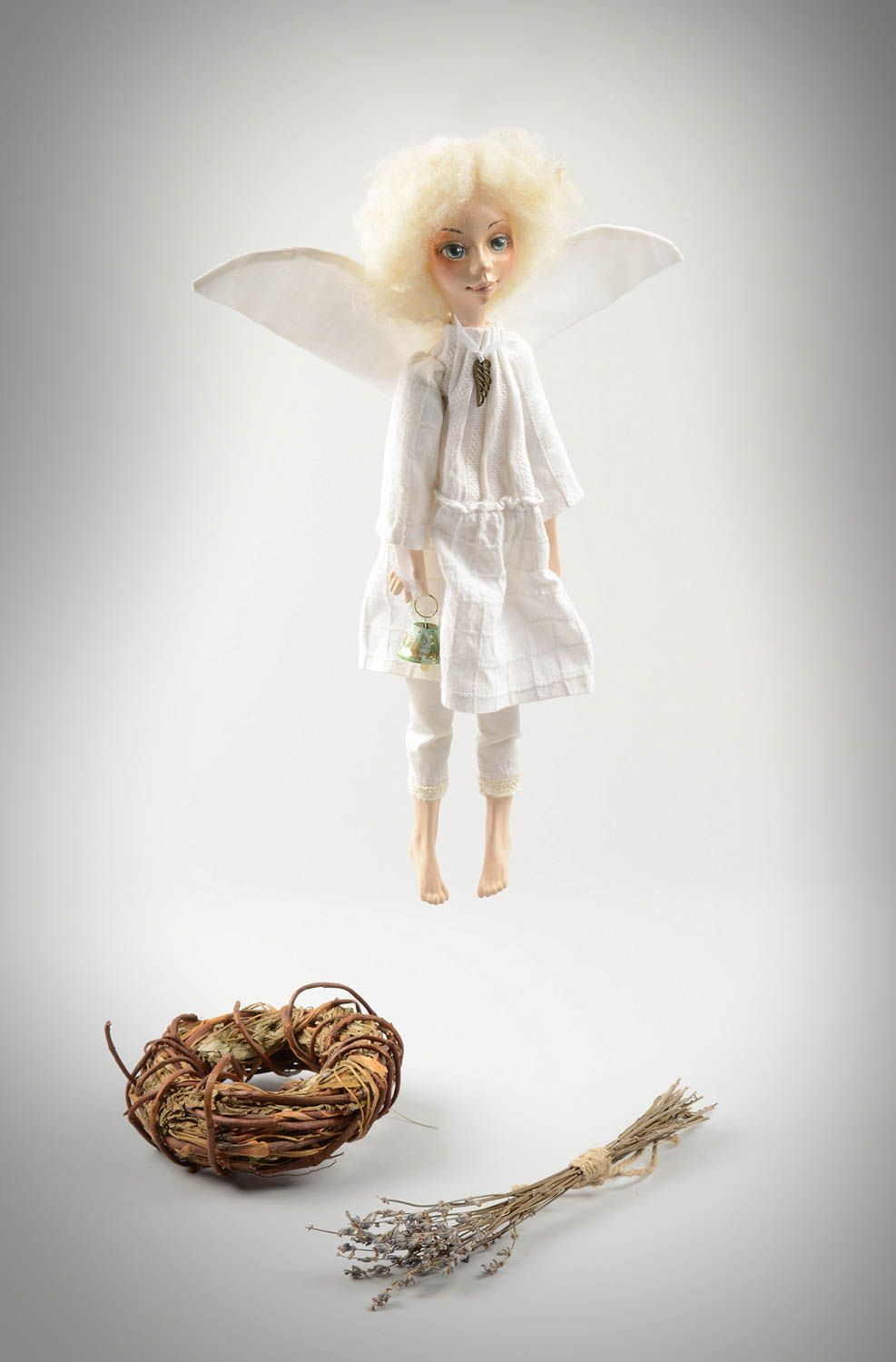 Handmade home decoration  decorative angel pendant interior design fabric toy  photo 5