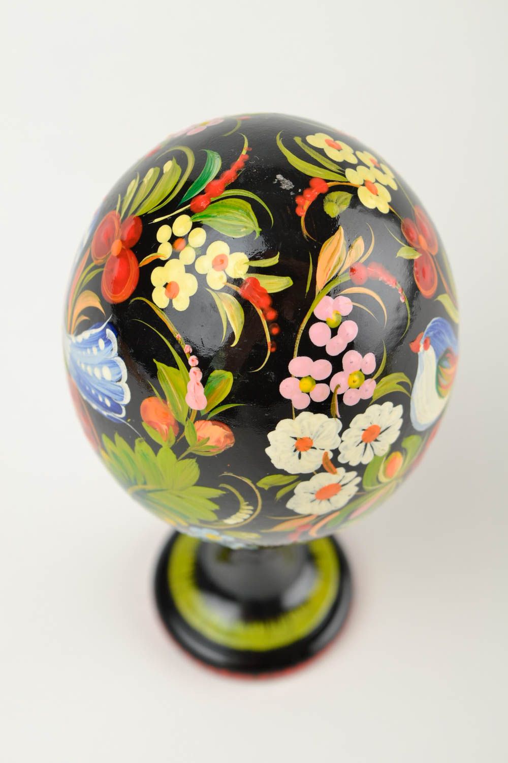Deko Ei Ostern Schmuck handmade Ostern Dekoration aus Holz Ostern Symbol bemalt foto 4