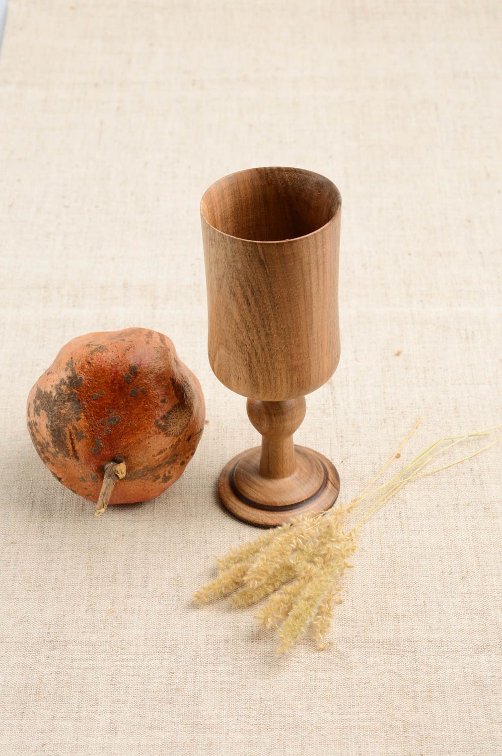 Vaso de chupito artesanal vajilla moderna decorativa regalo original de madera foto 1