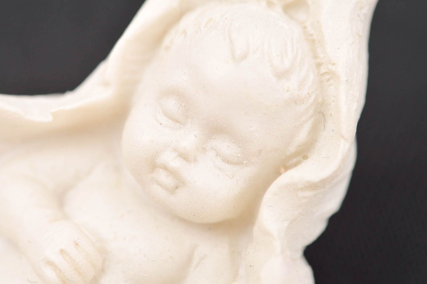 Figura de bebé decorativa figura hecha a mano de yeso adorno para la casa foto 5