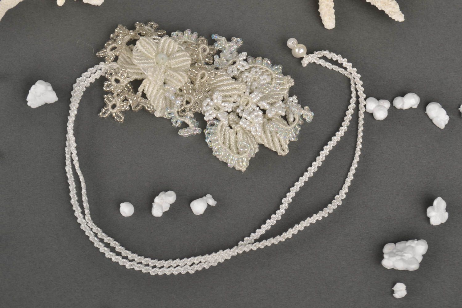 Handmade ankars accessories unique beaded necklace designer present for woman photo 1