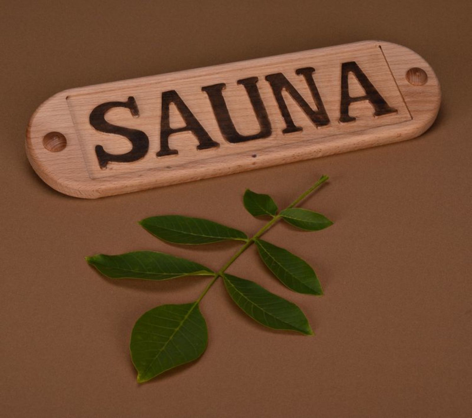 Letrero de baño ‘Sauna’ foto 1