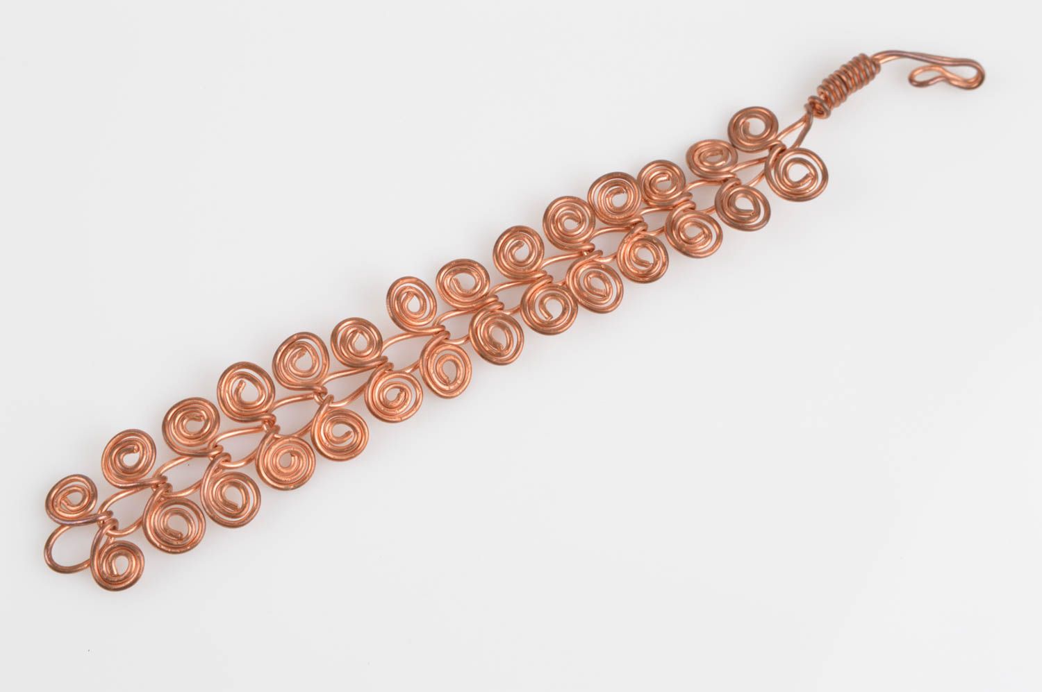 Gewickeltes Kupfer Armband handgemachter Schmuck Accessoire für Frauen  foto 2
