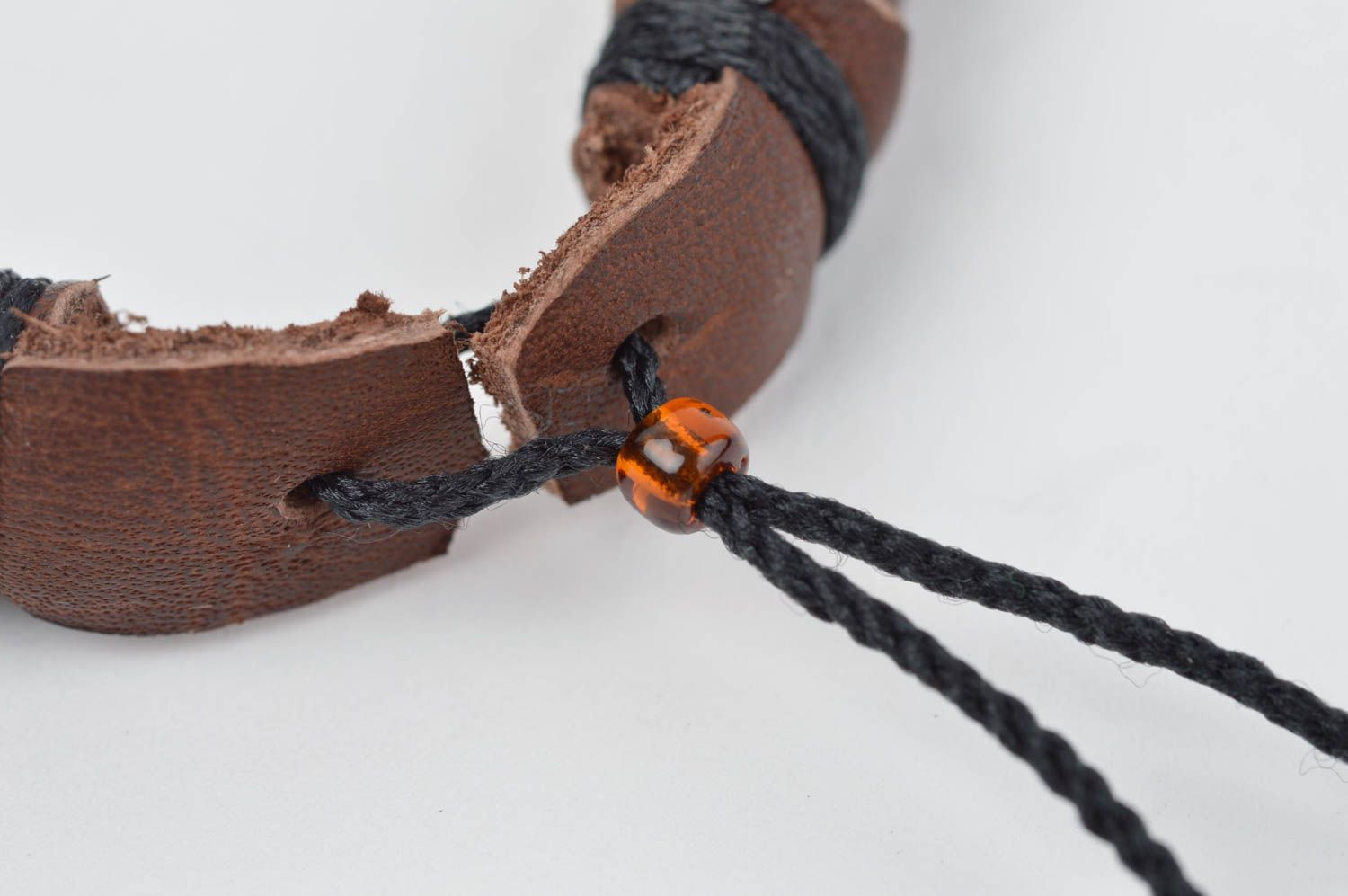 Handmade Armschmuck Damen Armband geflochten Leder Armband Geschenk für Frauen foto 4