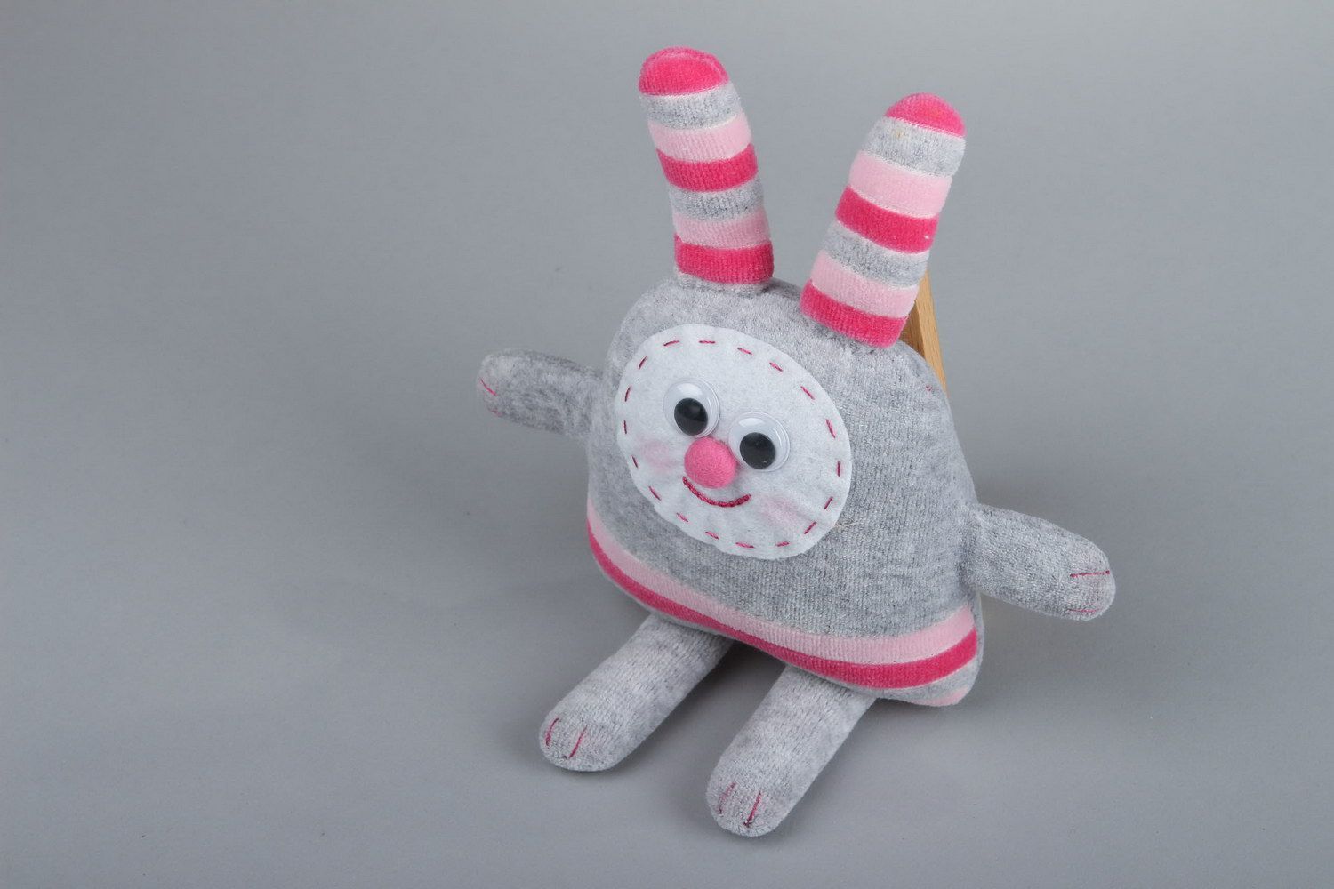 Toy Merry rabbit grey photo 4