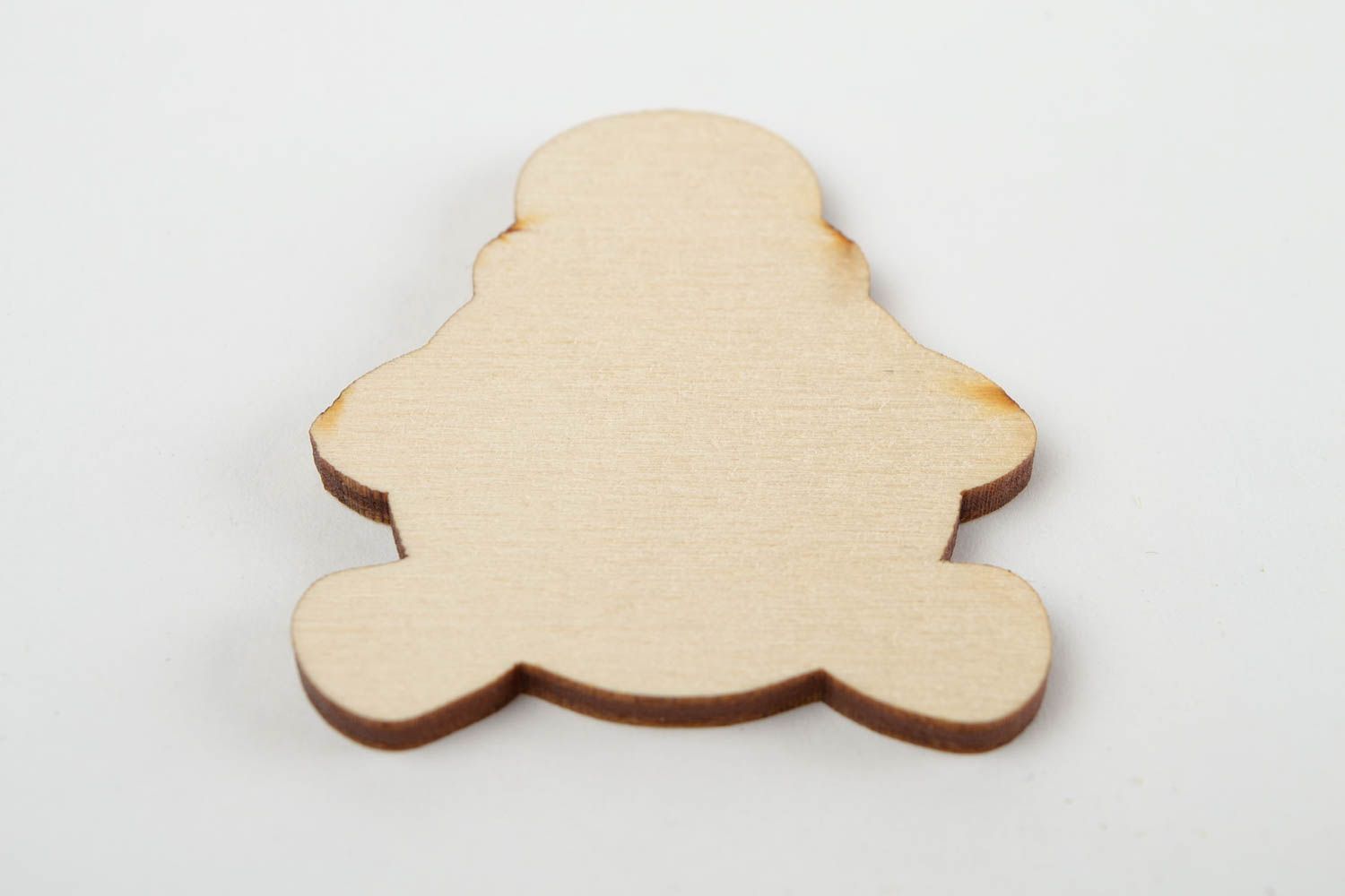 Handmade Figur zum Bemalen Holz Rohling Miniatur Figur Hippo lächelnd schön toll foto 4