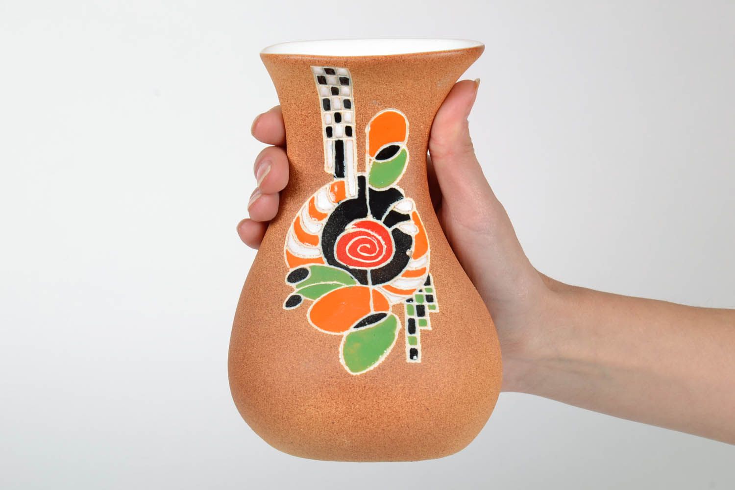 6 inches ceramic art decorative flower table vase for home décor 0,72 lb photo 2