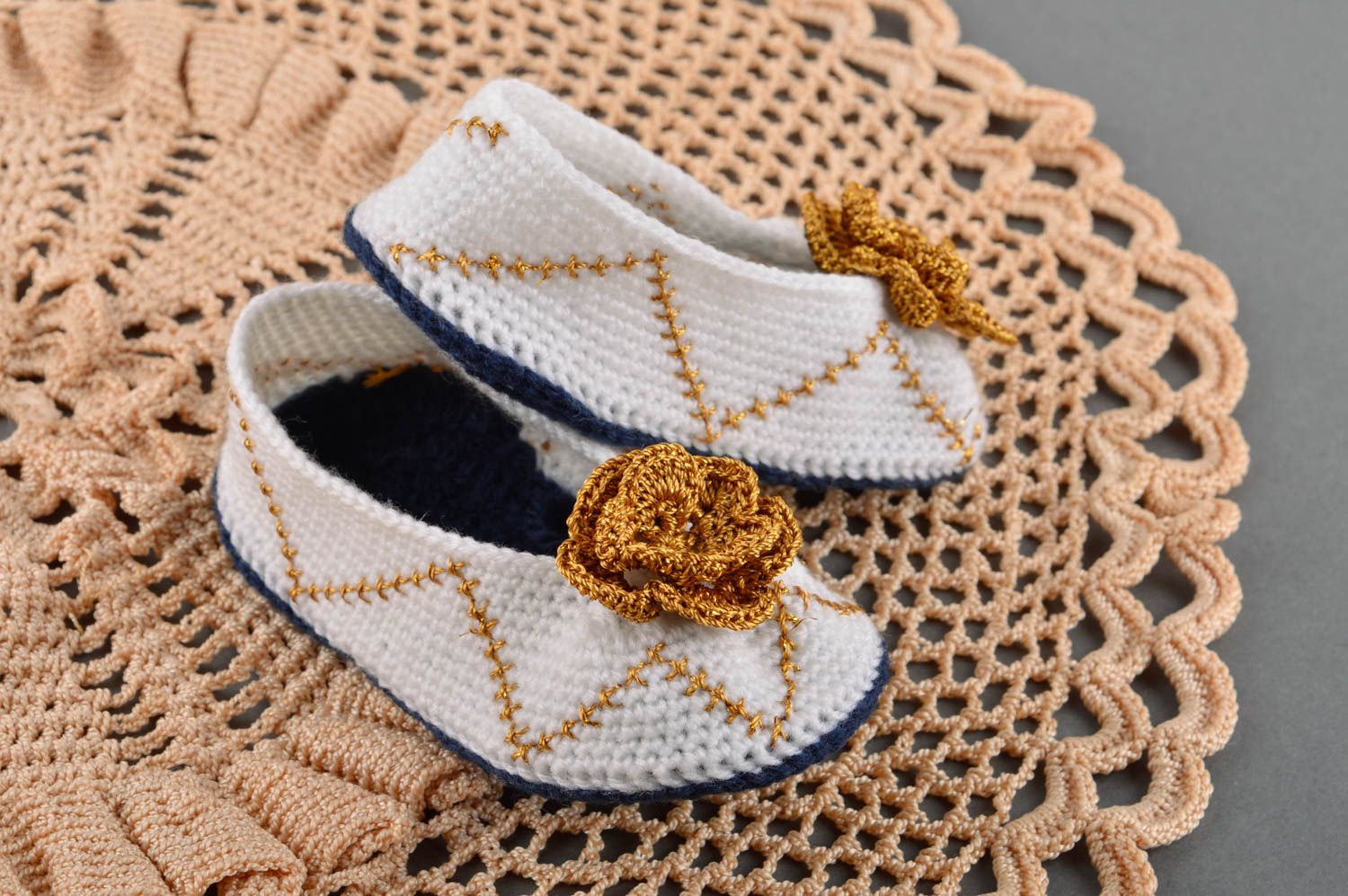 Zapatillas de casa hechas a mano con flor calzado para niñas regalo original foto 1