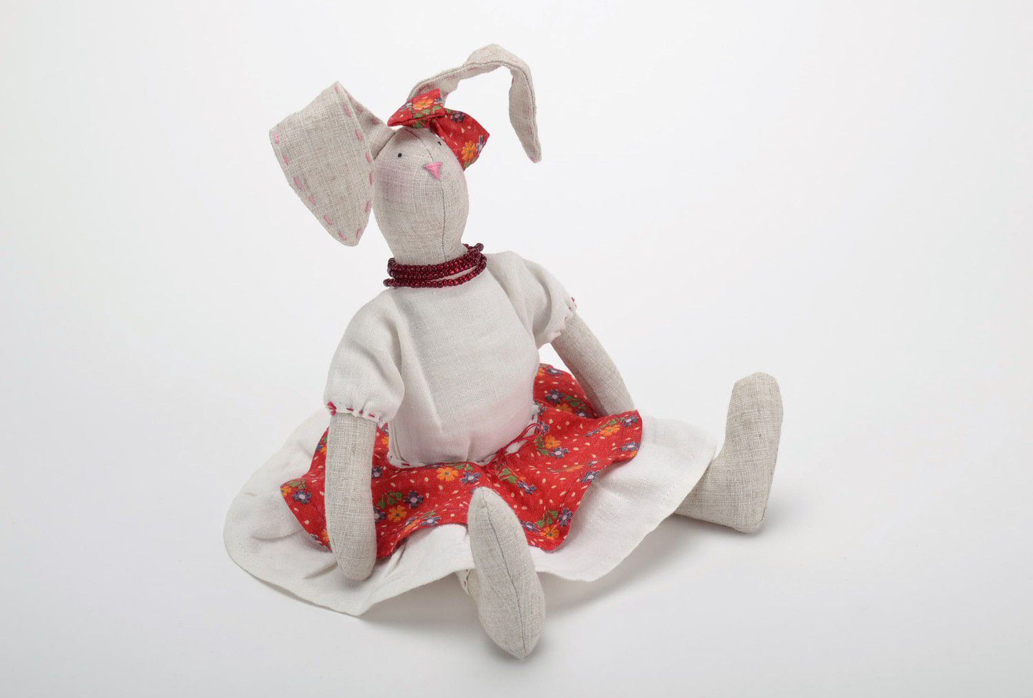 Tilde toy Hare in a dress photo 2