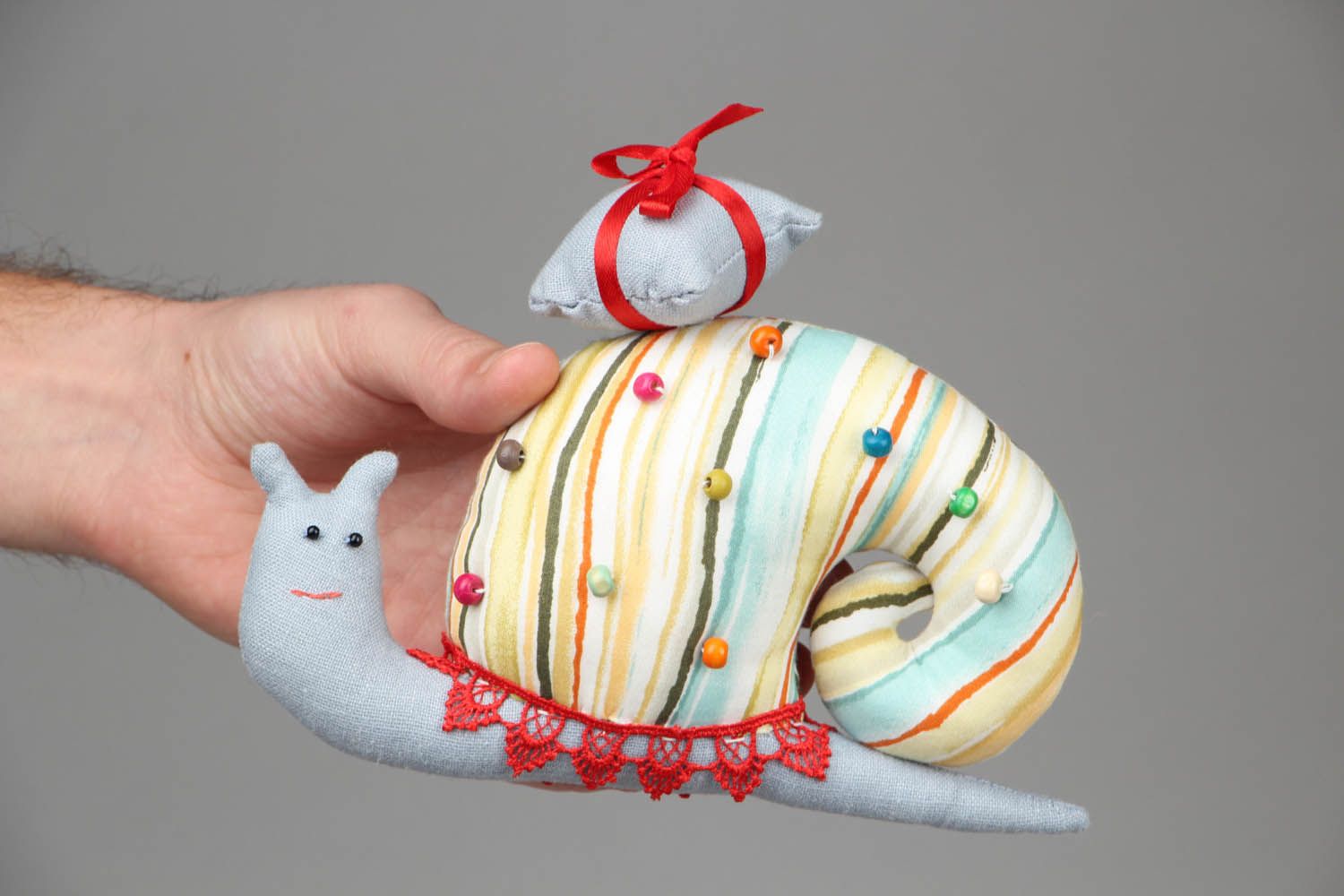 Soft textile toy Snail photo 4