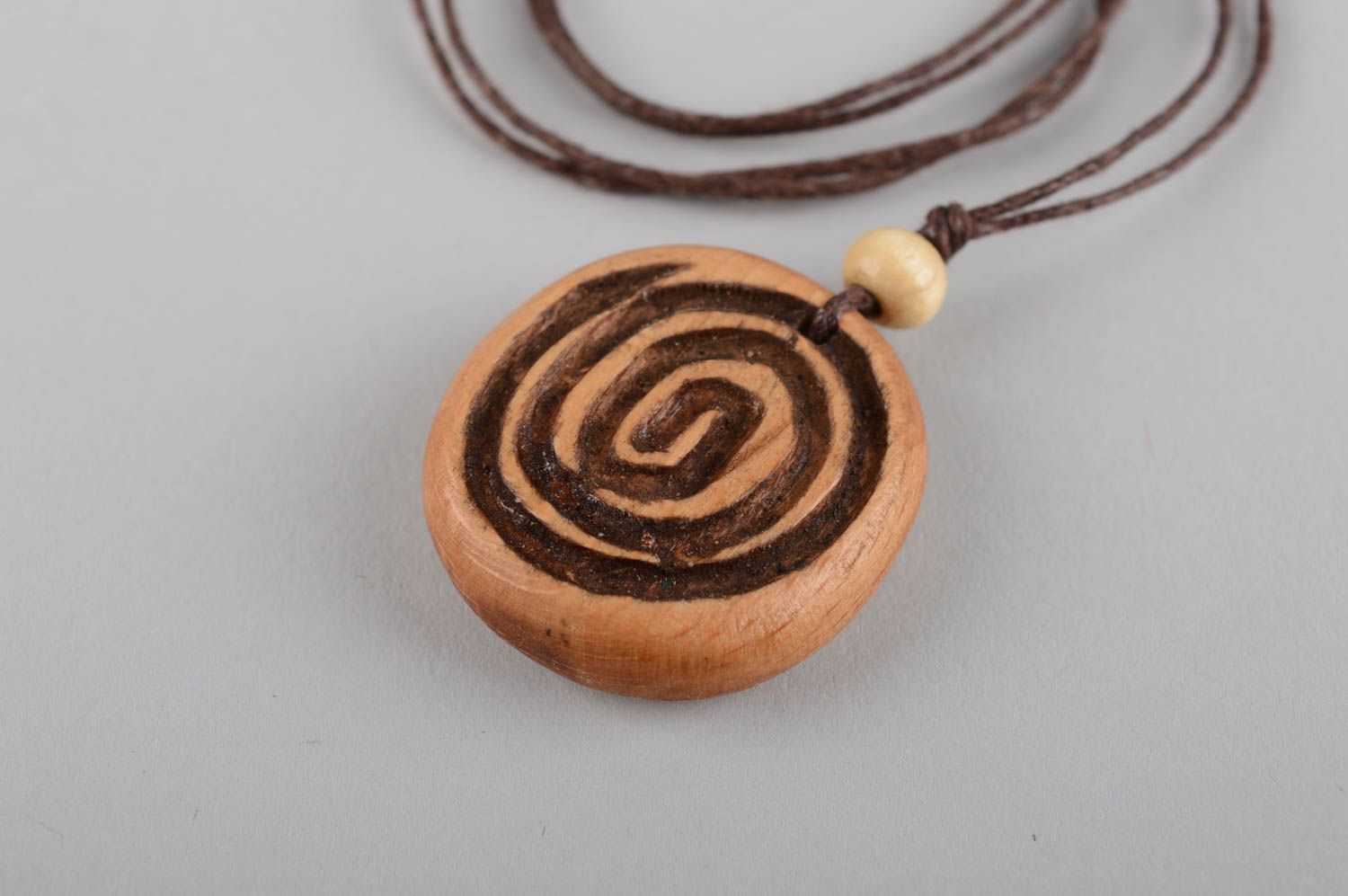 Handmade neck pendant stylish wooden pendant ideas costume jewelry designs photo 8