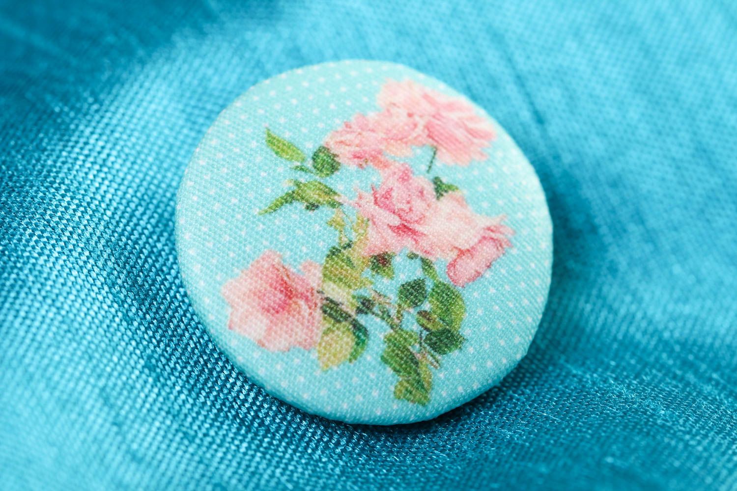 Handmade unusual tender button designer fittings for clothes elegant accessory photo 1